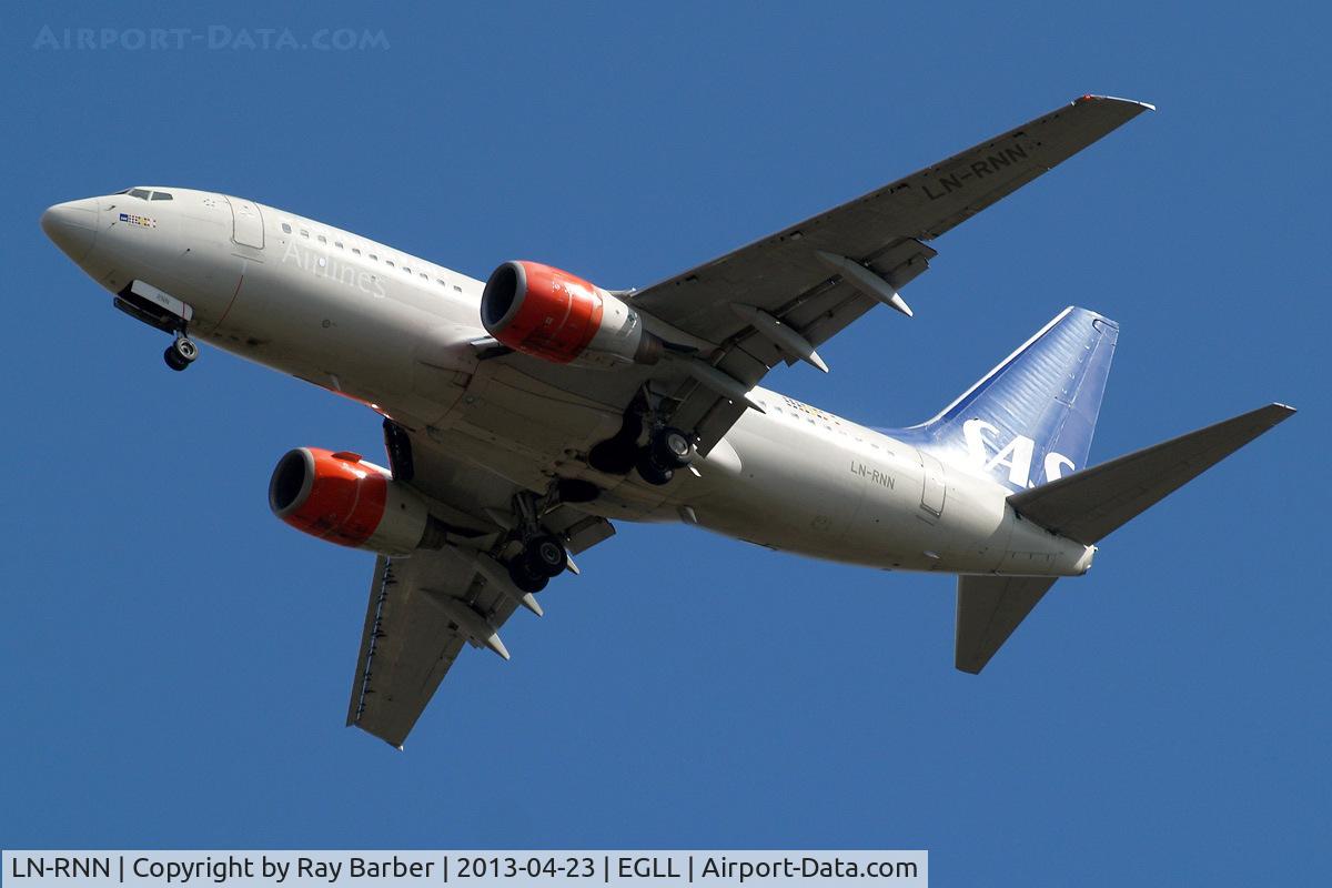 LN-RNN, 2000 Boeing 737-783 C/N 28315, Boeing 737-783 [28315] (SAS Scandinavian Airlines) Home~G 23/04/2013. On approach 27R.