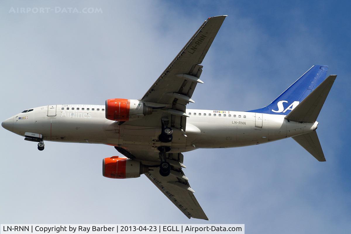 LN-RNN, 2000 Boeing 737-783 C/N 28315, Boeing 737-783 [28315] (SAS Scandinavian Airlines) Home~G 23/04/2013. On approach 27R.