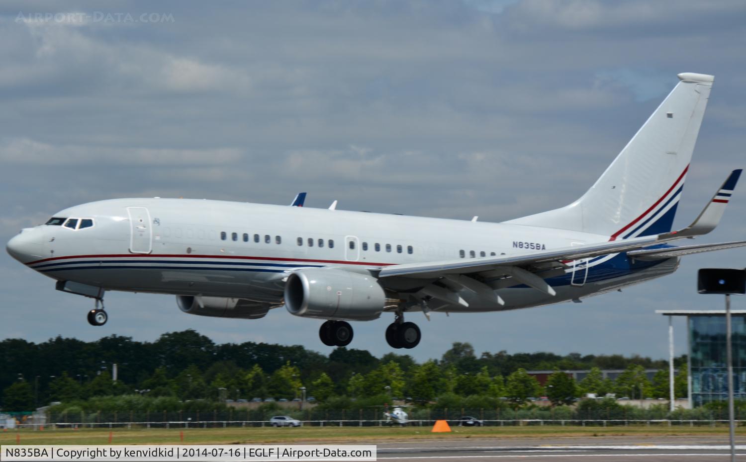 N835BA, 2001 Boeing 737-7BC C/N 30572, Boeing demonstrator.