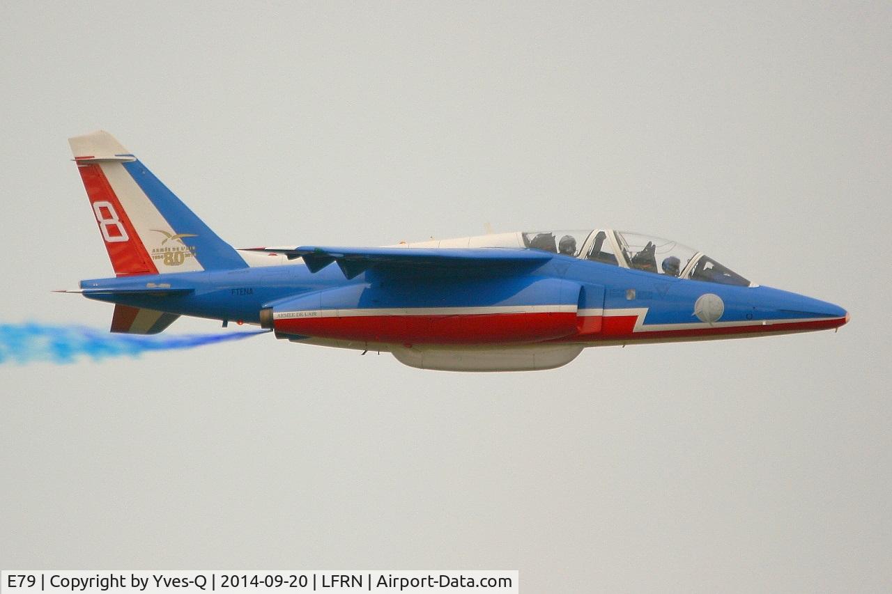 E79, Dassault-Dornier Alpha Jet E C/N E79, Dassault-Dornier Alpha Jet E (F-TENA), Athos 08 of Patrouille de France 2014, Rennes-St Jacques airport (LFRN-RNS) Air show 2014