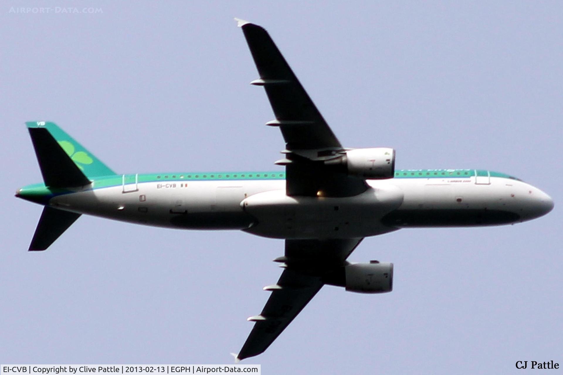 EI-CVB, 2000 Airbus A320-214 C/N 1394, Take off from Edinburgh