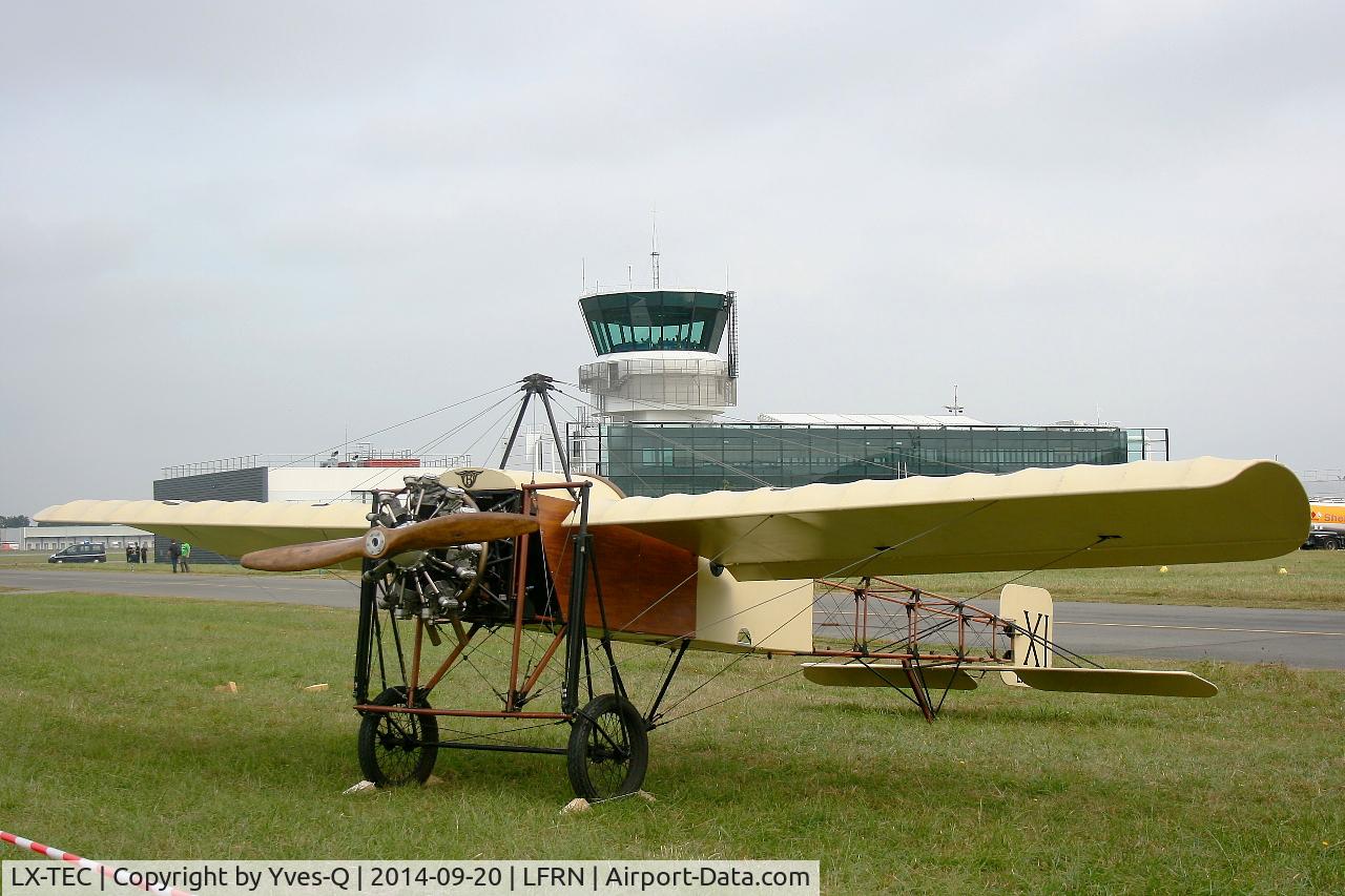 LX-TEC, Bleriot XI Replica C/N unknow, Bleriot XI Replica, Static display, Rennes-St Jacques airport (LFRN-RNS) Air show 2014