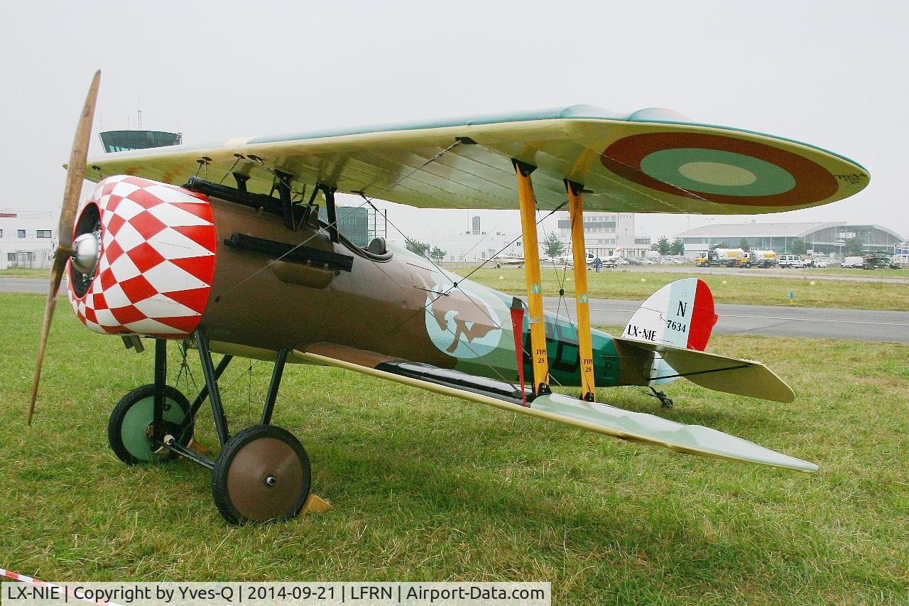 LX-NIE, 2011 Nieuport 28 C.1 Replica C/N 100, Nieuport 28 C.1 Replica, Static display, Rennes-St Jacques airport (LFRN-RNS) Air show 2014