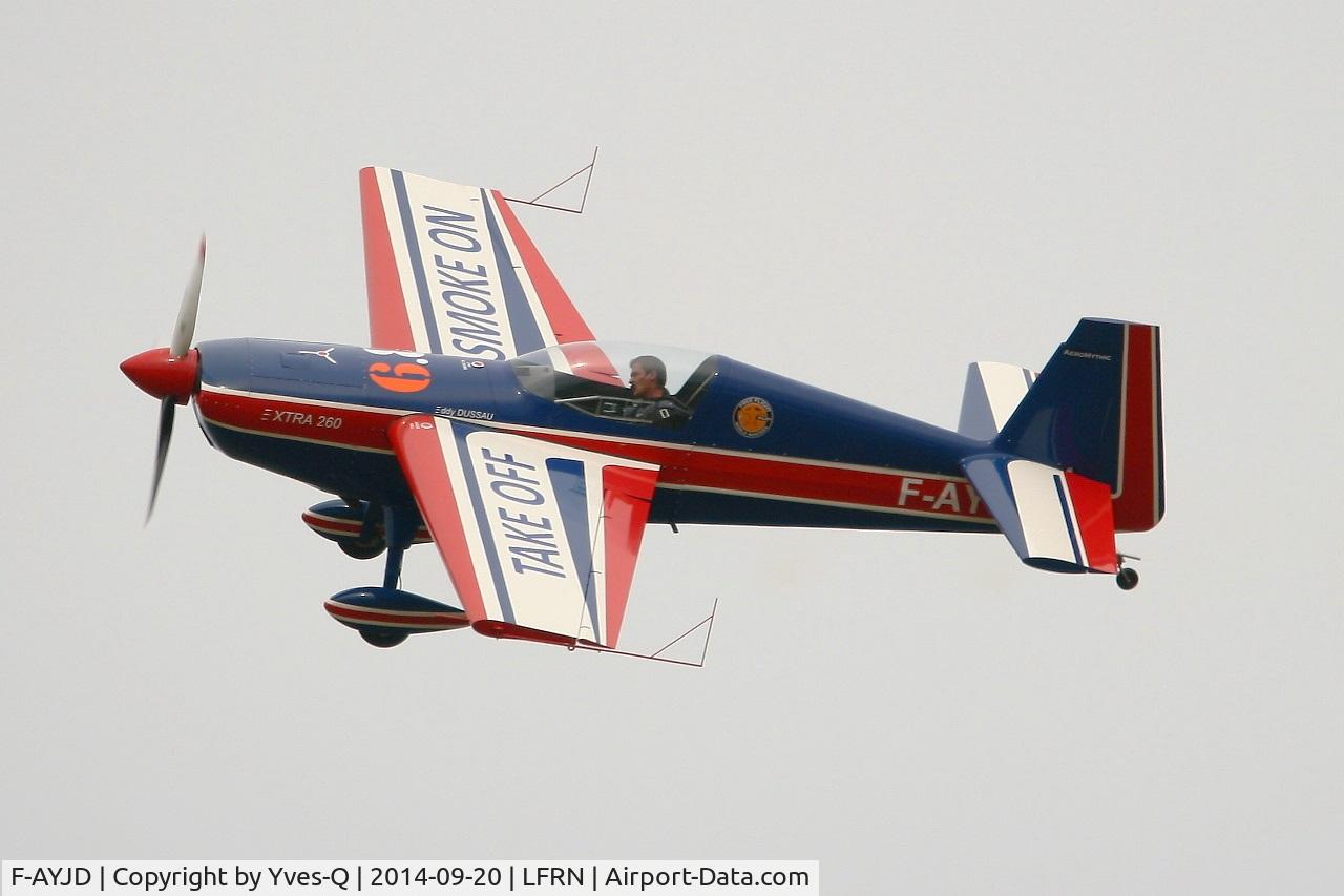 F-AYJD, 1990 Extra EA-260 C/N 02, Extra EA-260, Solo display, Rennes-St Jacques airport (LFRN-RNS) Air show 2014