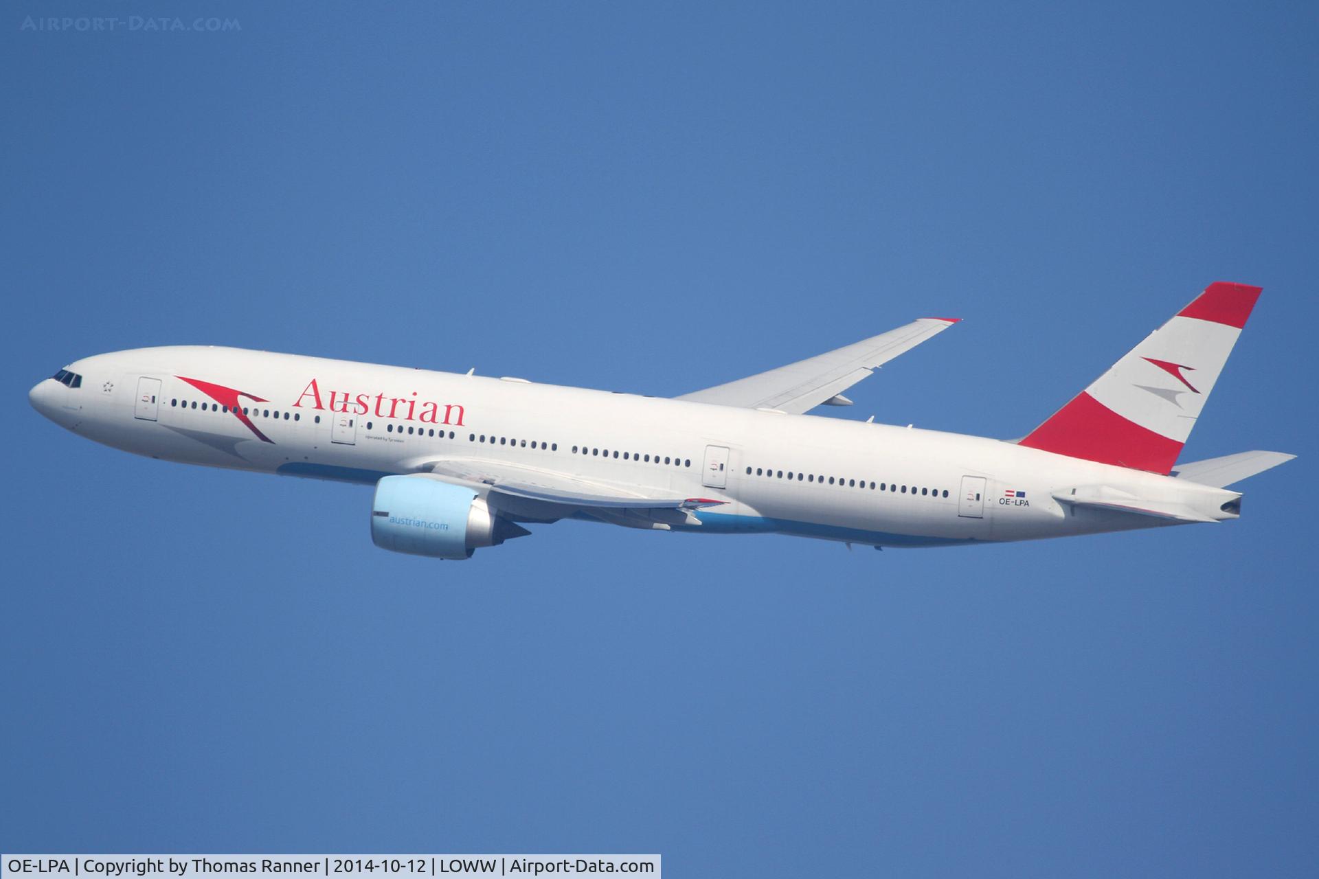 OE-LPA, 1997 Boeing 777-2Z9/ER C/N 28698, Austrian B777