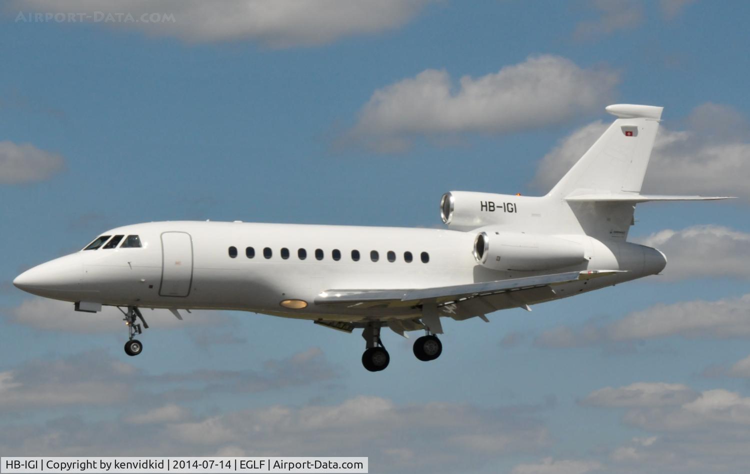 HB-IGI, Dassault Falcon 900EX C/N 83, Executive arrival.