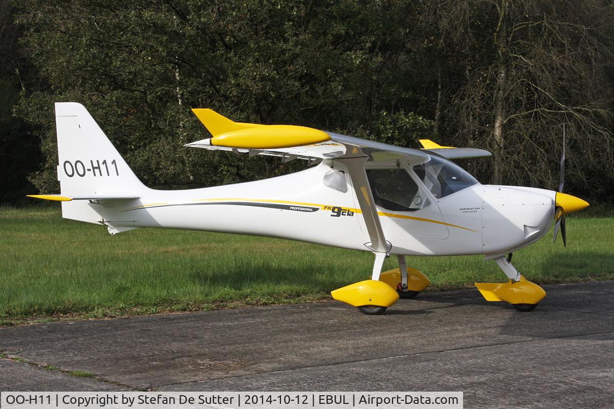 OO-H11, 2012 B & F Technik FK-9 ELA C/N 469, New resident @ Ursel since 11 October 2014. First picture.