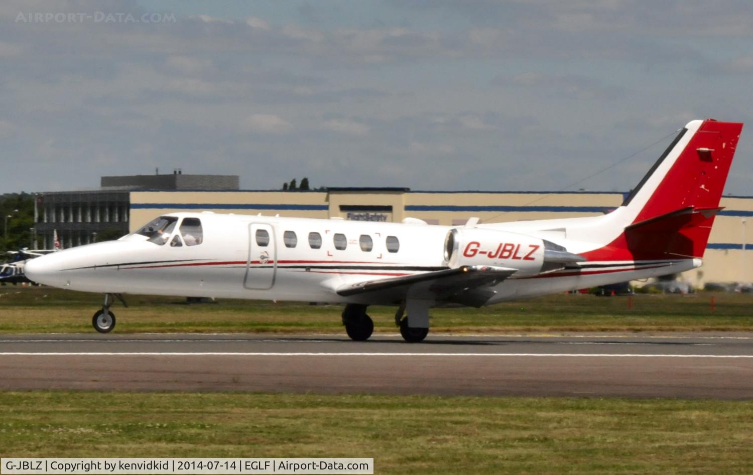 G-JBLZ, 2002 Cessna 550 Citation Bravo C/N 550-1018, Executive departure.
