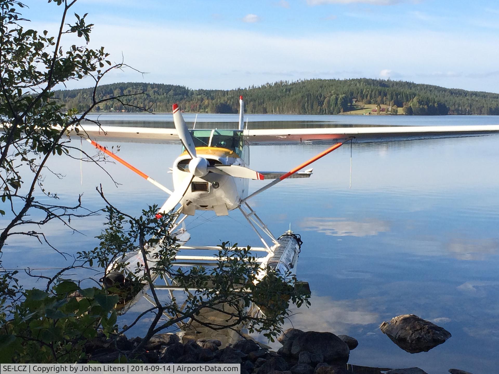 SE-LCZ, 1974 Cessna A185F Skywagon 185 C/N 185-2444, Lake Rällsjön