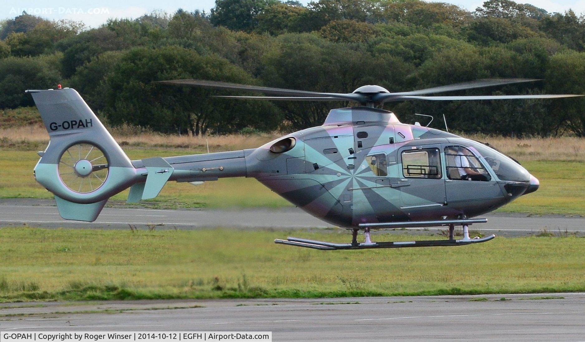 G-OPAH, 2007 Eurocopter EC-135T-2+ C/N 0635, Visiting helicopter of many colours operated by VLL Ltd.