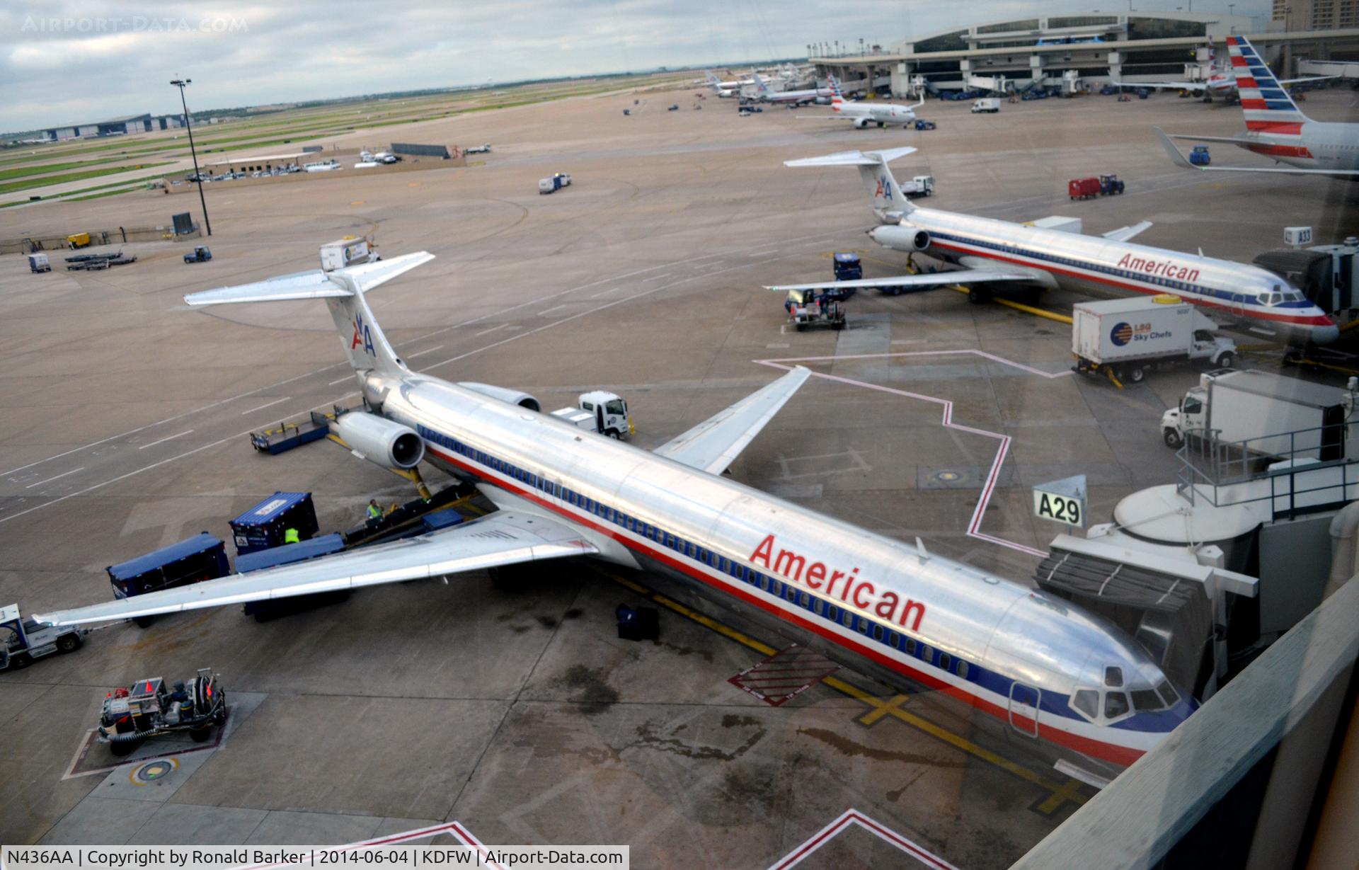 N436AA, 1987 McDonnell Douglas MD-83 (DC-9-83) C/N 49454, Gate A29 DFW