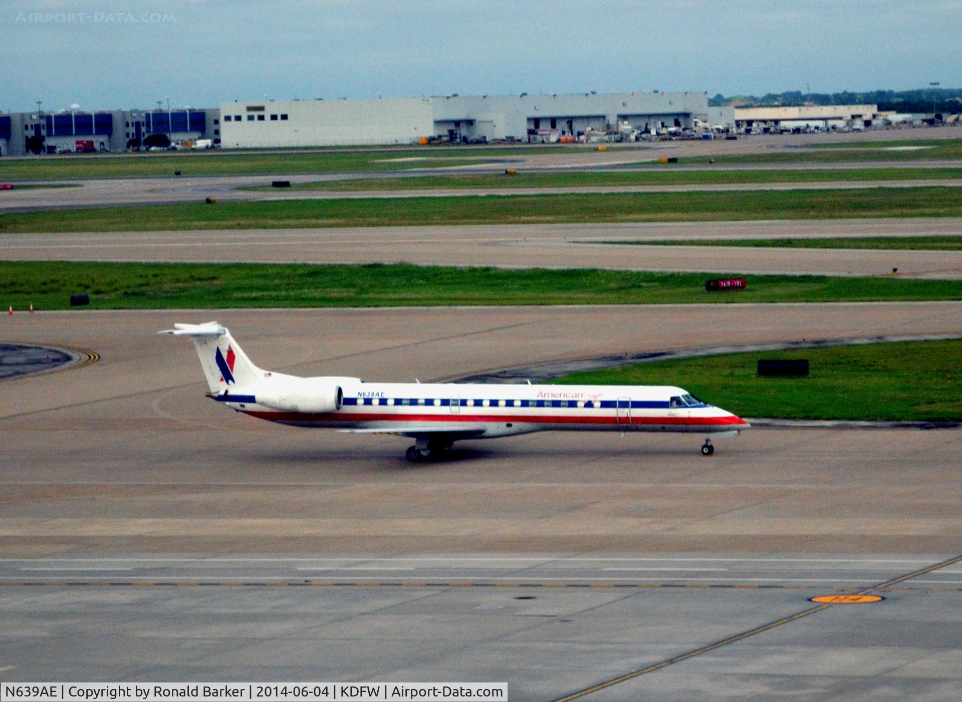 N639AE, 1999 Embraer ERJ-145LR (EMB-145LR) C/N 145182, Taxi DFW