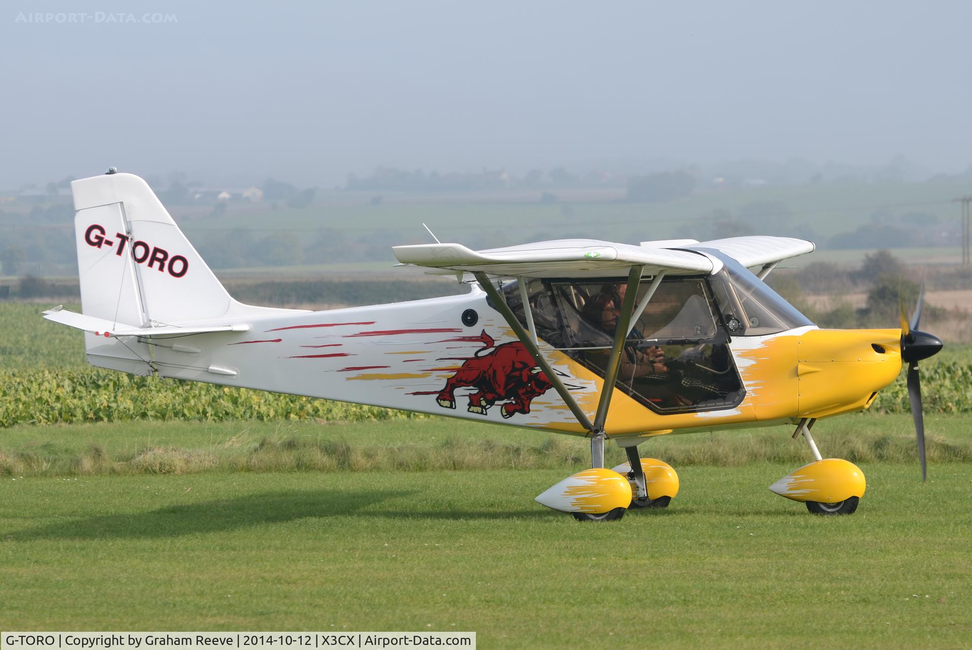 G-TORO, 2013 Skyranger Nynja 912S(1) C/N BMAA/HB/645, Just landed at Northrepps.