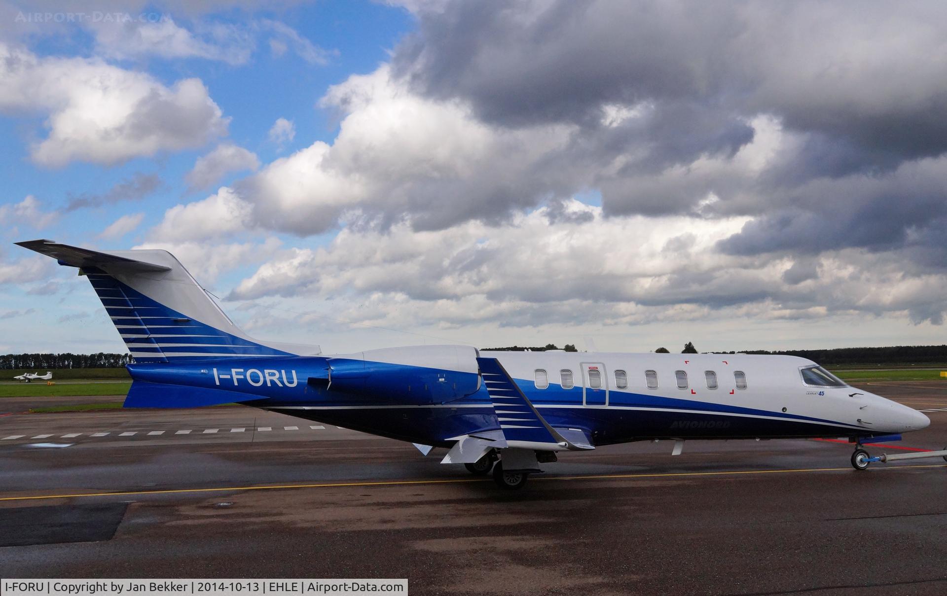 I-FORU, 1999 Learjet 45 C/N 45-036, At Lelystad Airport for a new livery