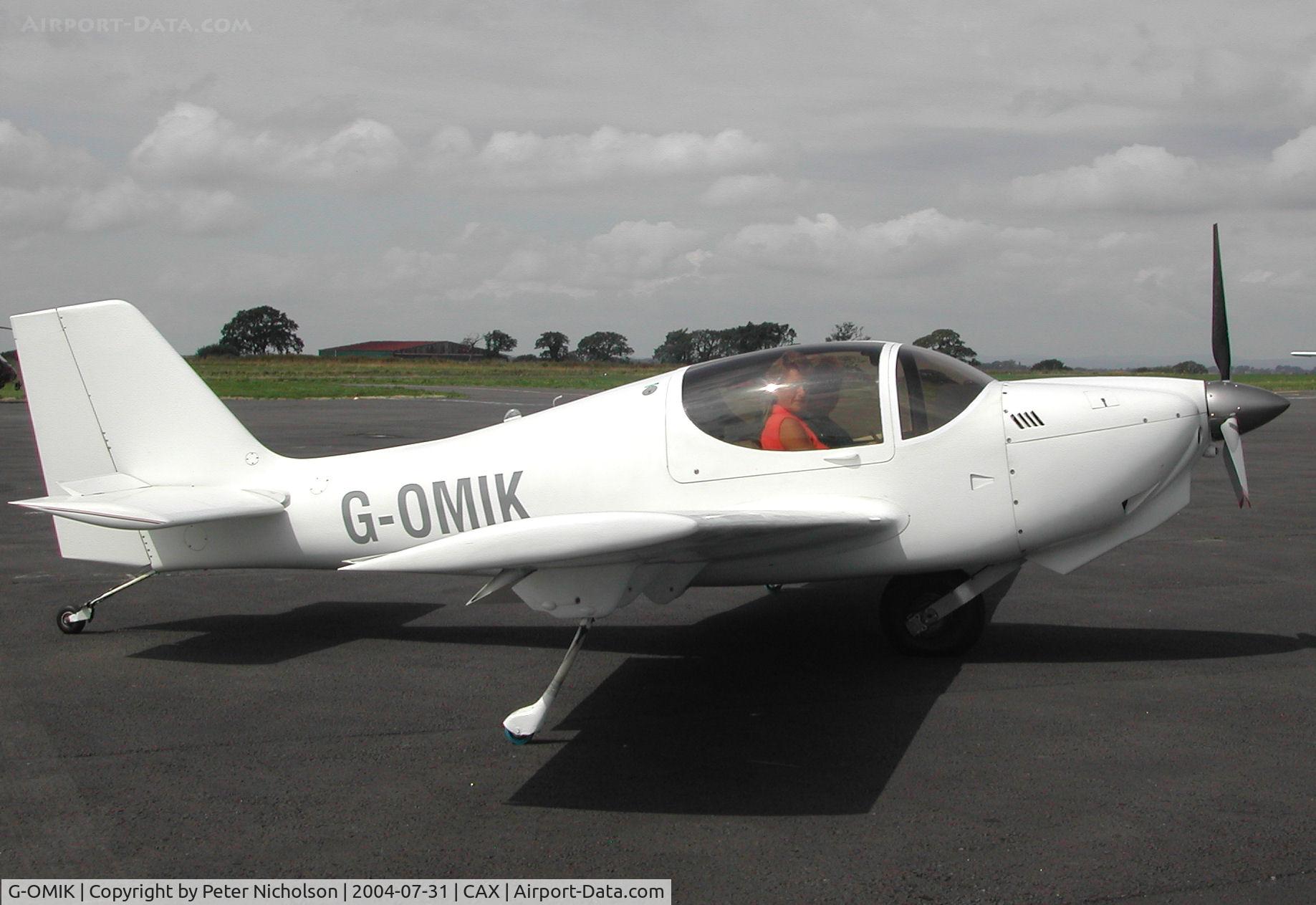 G-OMIK, 2001 Europa Monowheel C/N PFA 247-12991, This Europa was present at the 2004 Carlisle Fly-in.