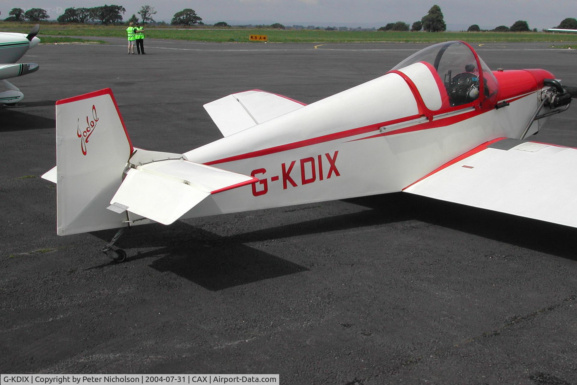 G-KDIX, 1984 Jodel D-9 Bebe C/N PFA 054-10293, This Jodel D-9 Bebe was present at the 2004 Carlisle Fly-in.