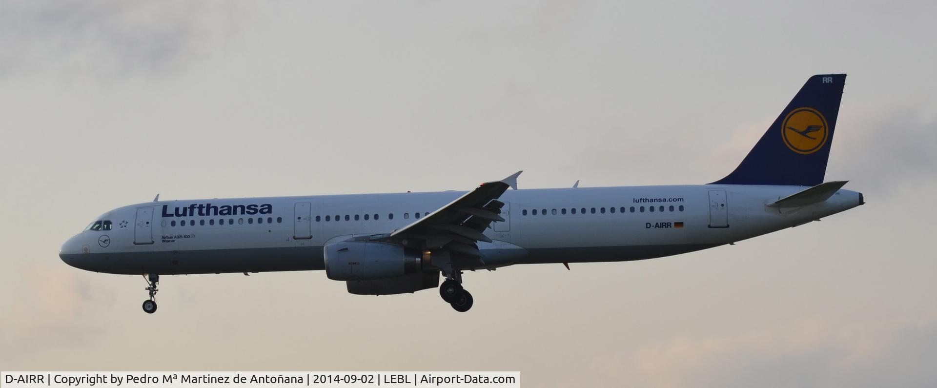 D-AIRR, 1995 Airbus A321-131 C/N 0567, El Prat - Barcelona