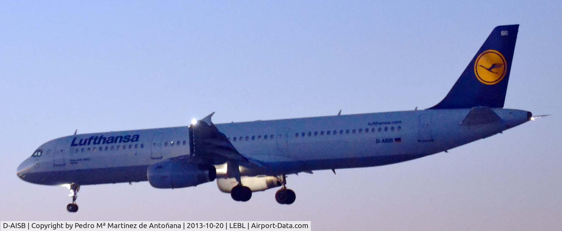 D-AISB, 1999 Airbus A321-231 C/N 1080, El Prat - Barcelona