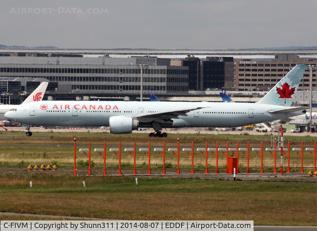 C-FIVM, 2008 Boeing 777-333/ER C/N 35251, Lining up rwy 25M for departure...