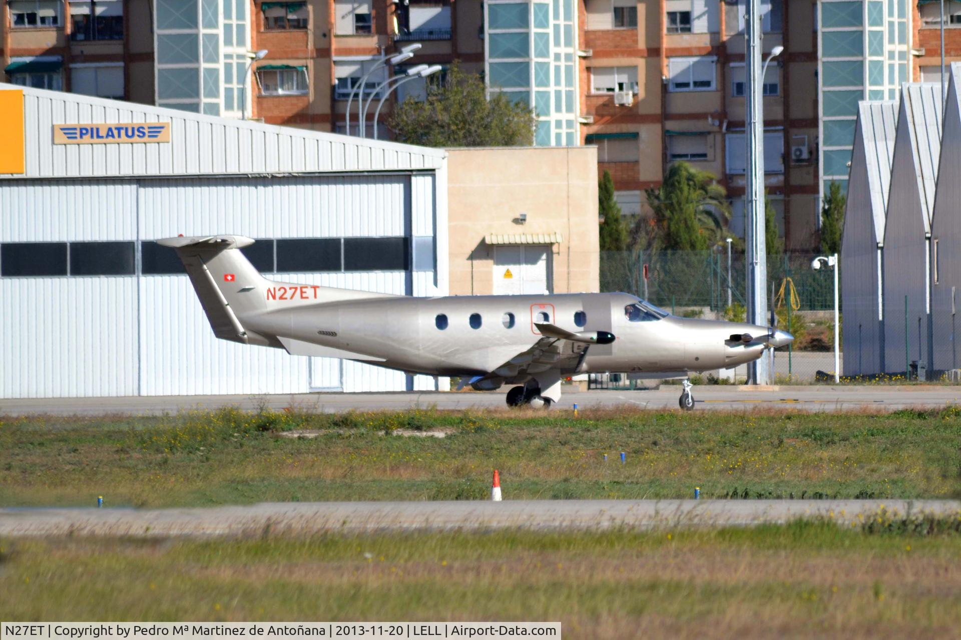 N27ET, 2008 Pilatus PC-12/47E C/N 1091, Aeropuerto de Sabadell