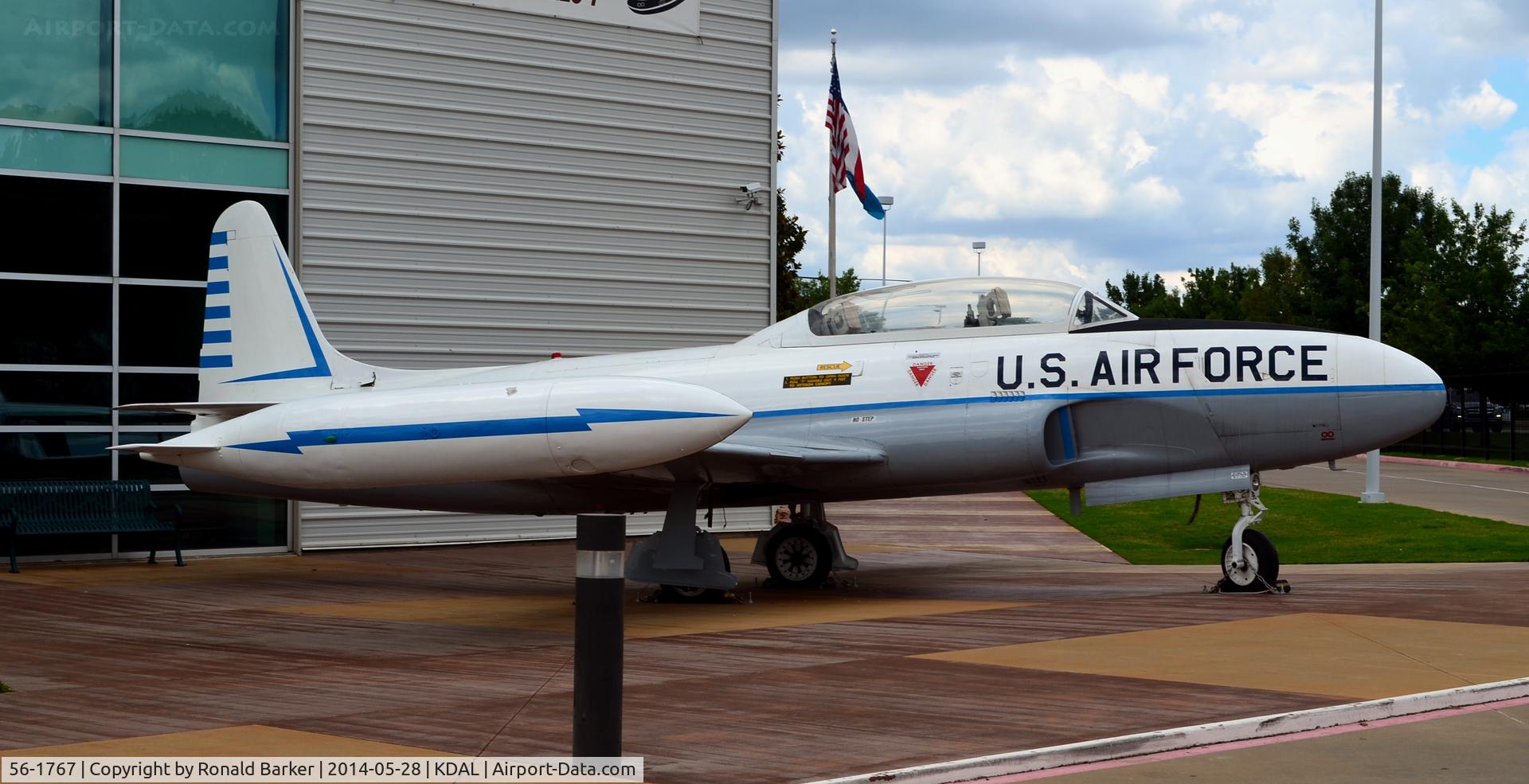 56-1767, 1956 Lockheed T-33A Shooting Star C/N 580-1117, Frontiers of Flight Museum DAL