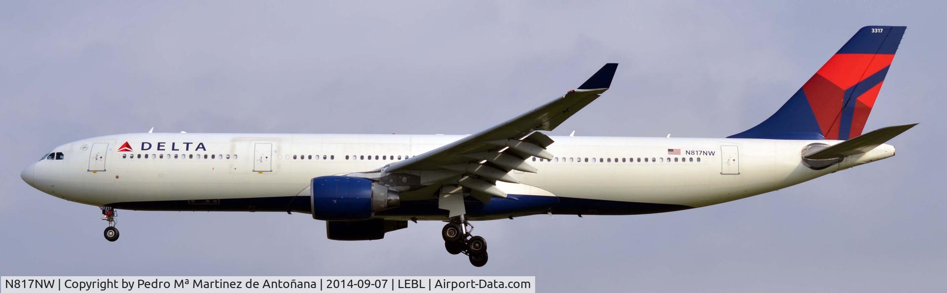N817NW, 2007 Airbus A330-323 C/N 0843, El Prat - Barcelona