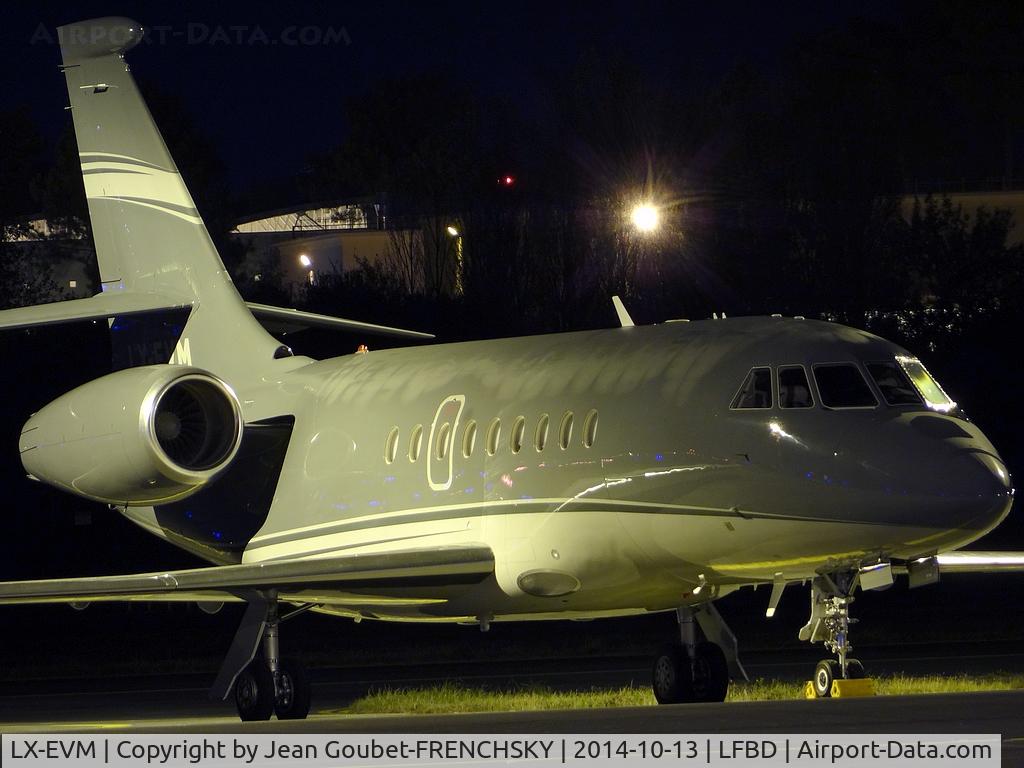 LX-EVM, 2008 Dassault Falcon 2000EX C/N 181, Fairfield Technologies Ltd (ops by Global Jet)