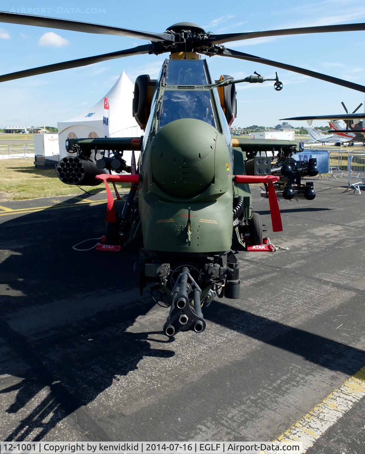 12-1001, AgustaWestland (TUSAS) T-129A ATAK C/N Not found 12-1001, Business end of the T-129