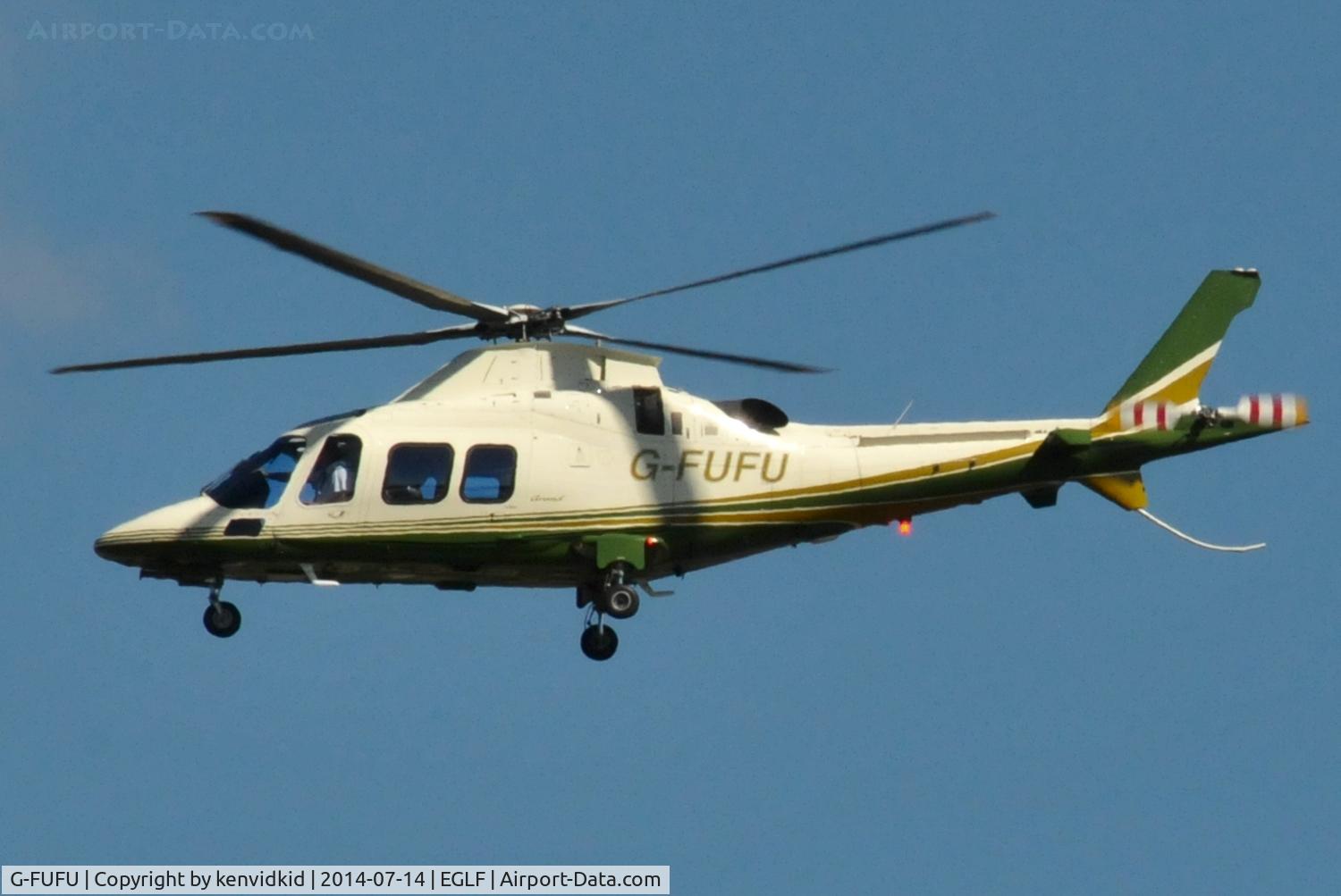G-FUFU, 2007 Agusta A-109S Grand C/N 22058, Inbound to FIA 2014.