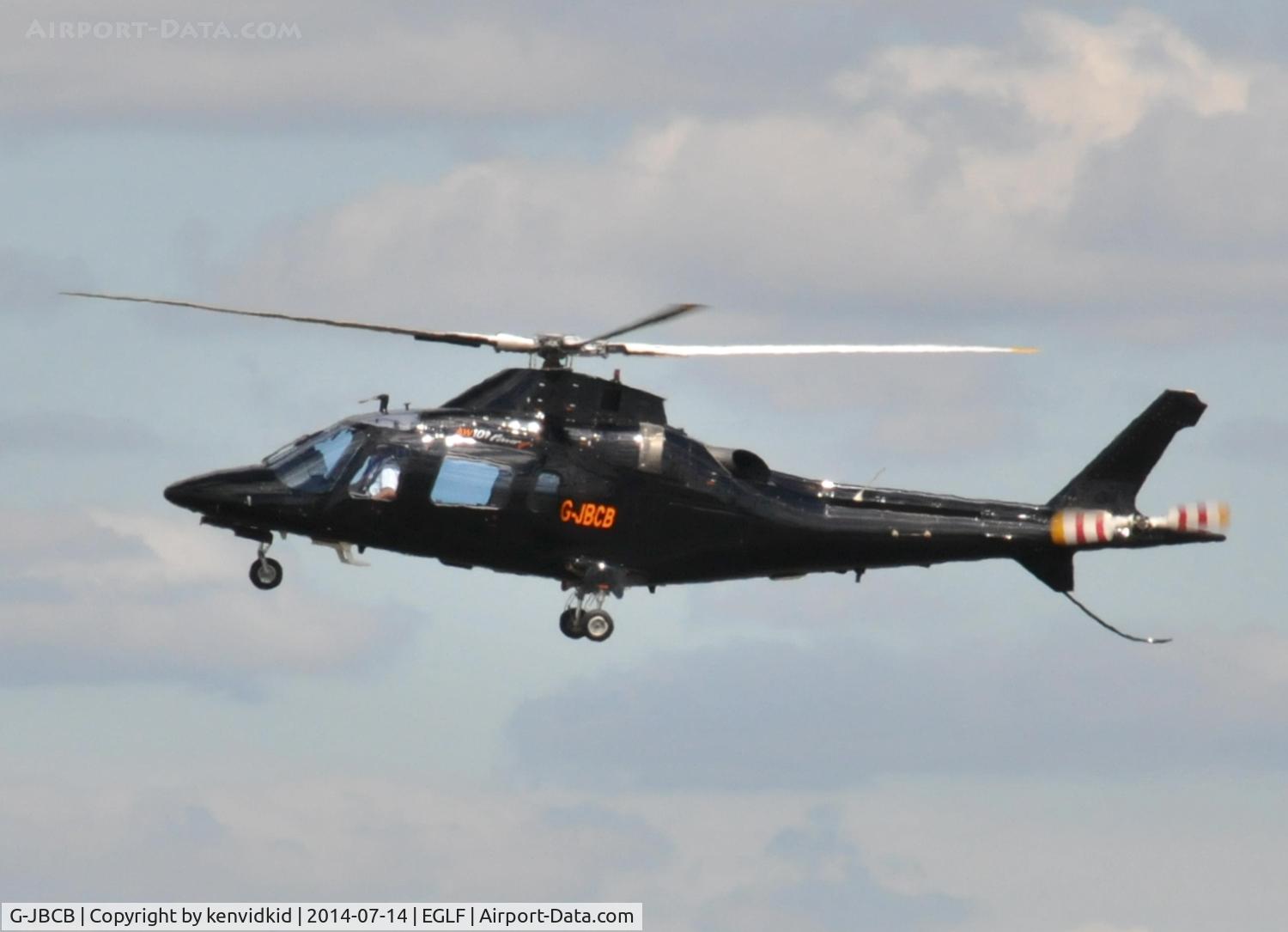 G-JBCB, 2003 Agusta A-109E Power Elite C/N 11168, Inbound to FIA 2014.