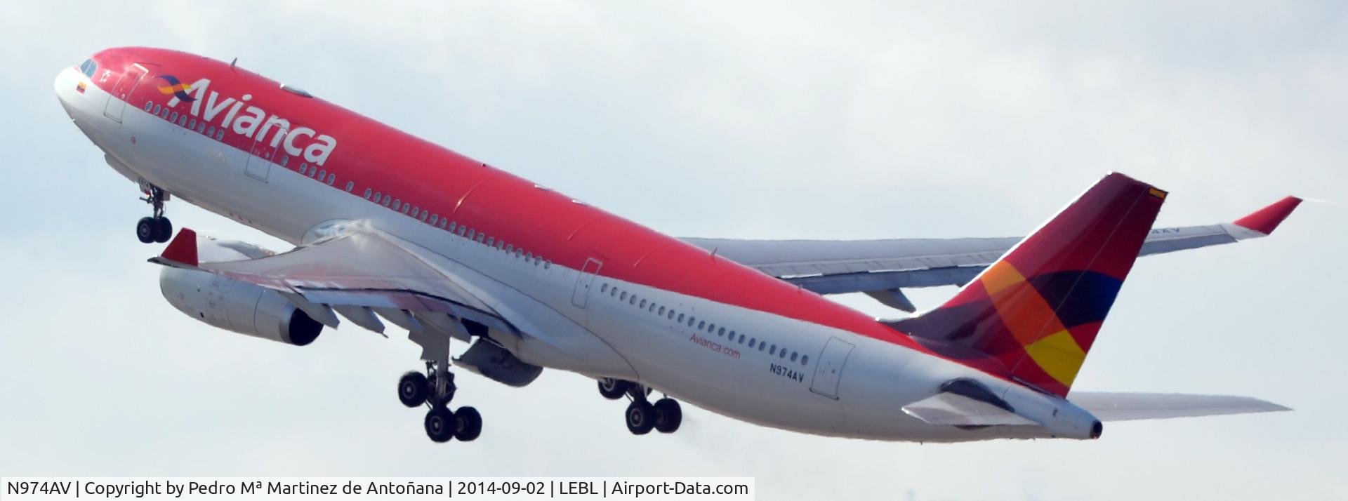 N974AV, 2011 Airbus A330-243 C/N 1208, El Prat - Barcelona