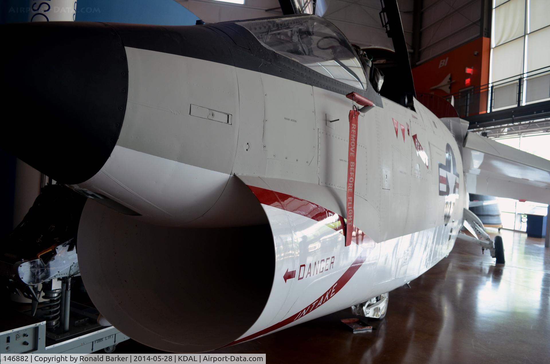146882, Vought F8U-1P Crusader C/N Not found 146882, Intake, Frontiers of Flight Museum DAL