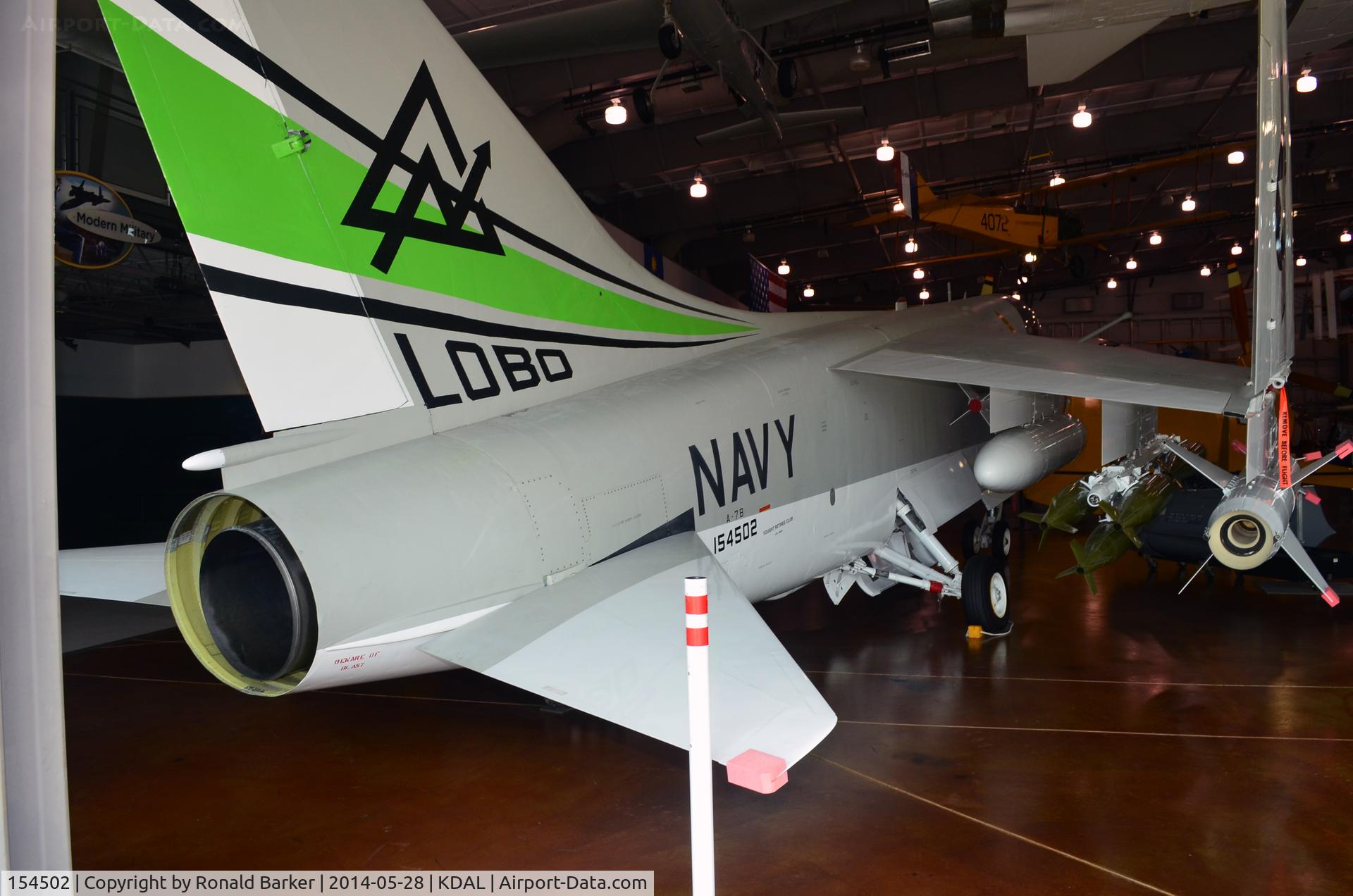 154502, LTV A-7B Corsair II C/N B-142, Frontiers of Flight Museum DAL