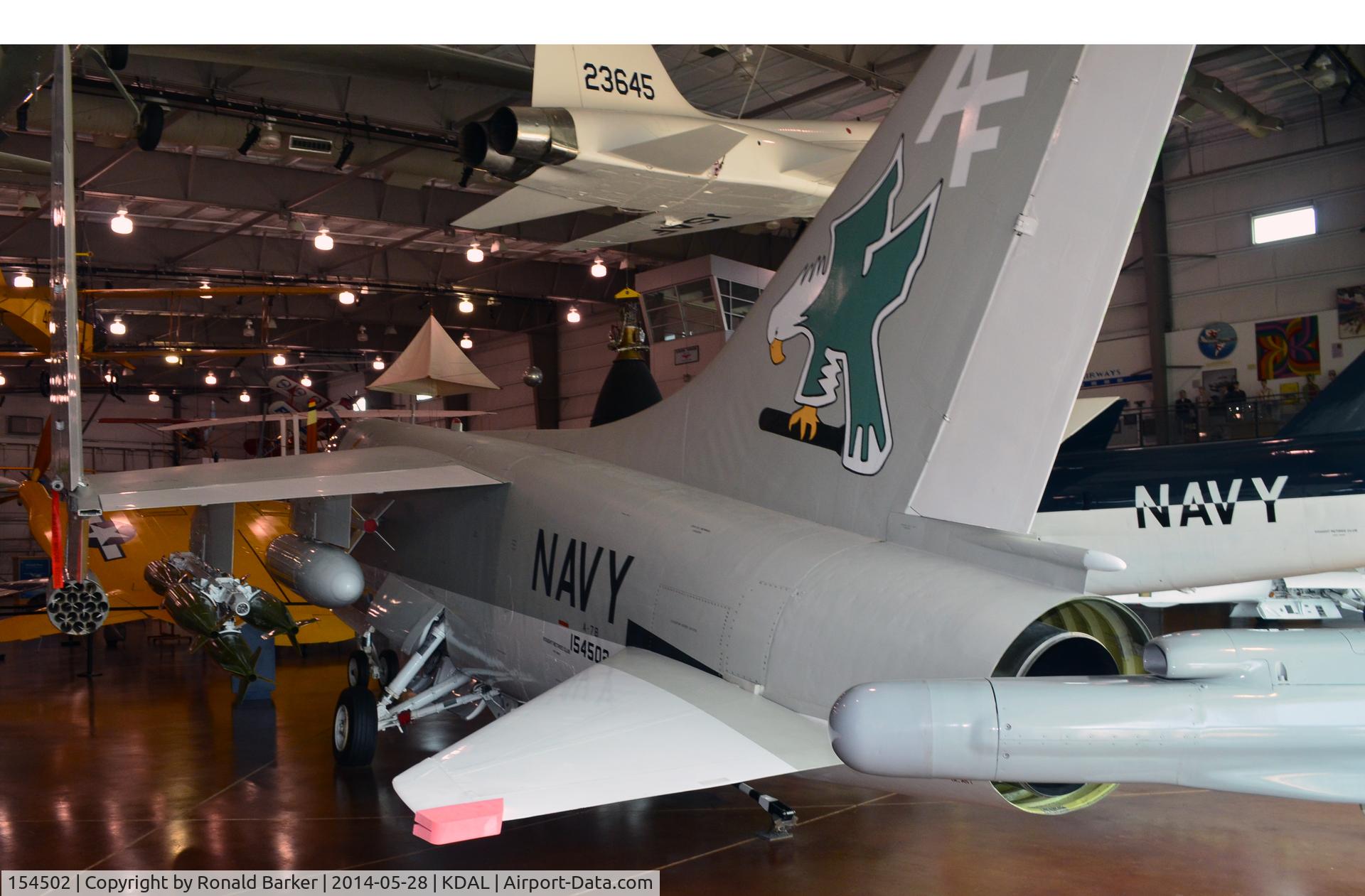 154502, LTV A-7B Corsair II C/N B-142, frontiers of Flight Museum DAL