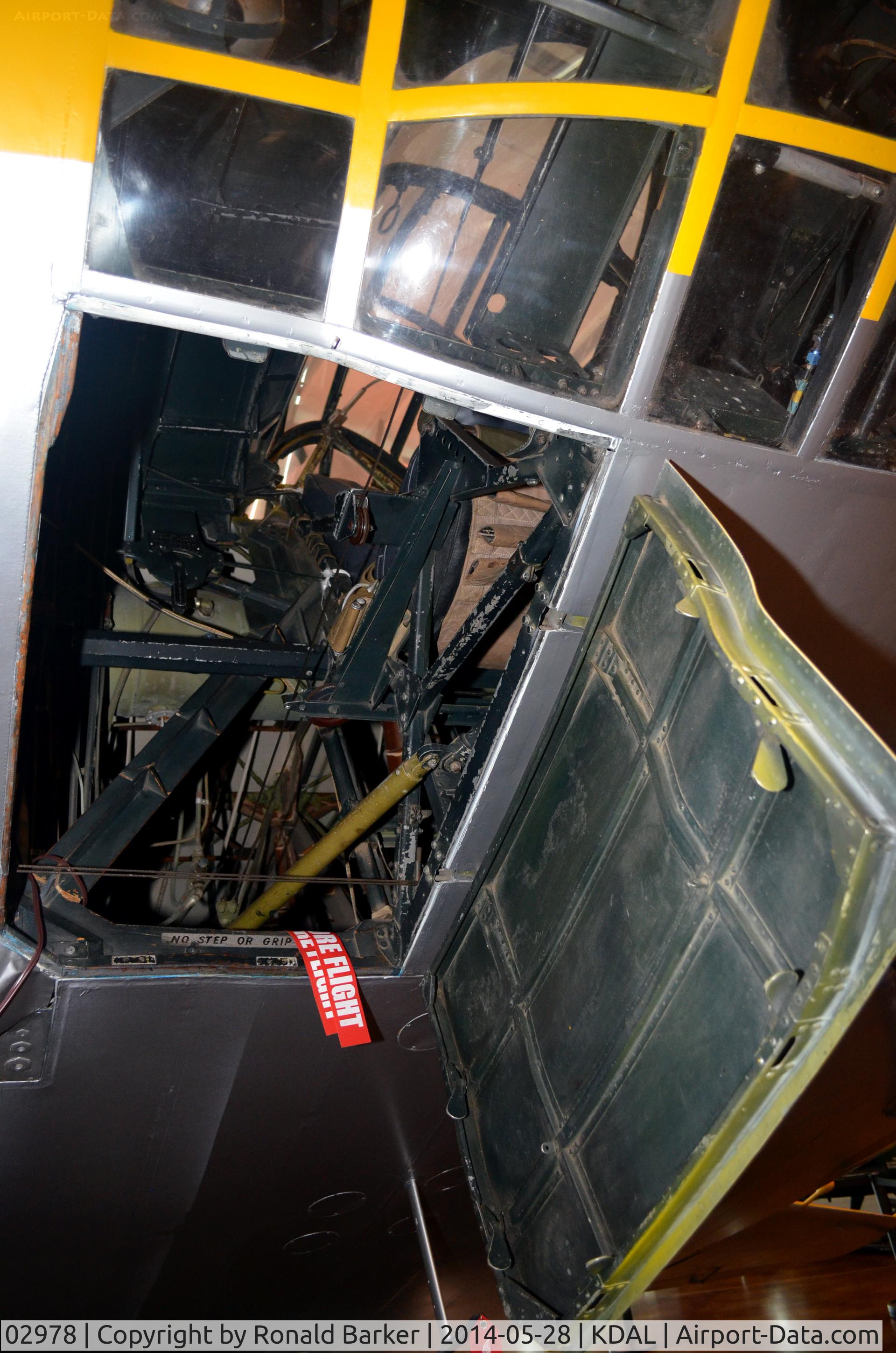 02978, 1942 Vought V-173 C/N 1, View of cockpit from below, Frontiers of Flight Museum DAL