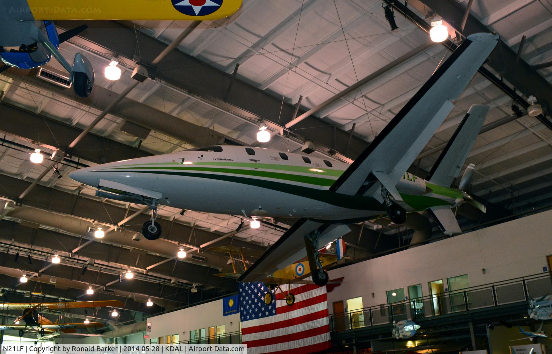 N21LF, 1982 LearAvia Lear Fan 2100 C/N E003, Frontiers of Flight Museum DAL