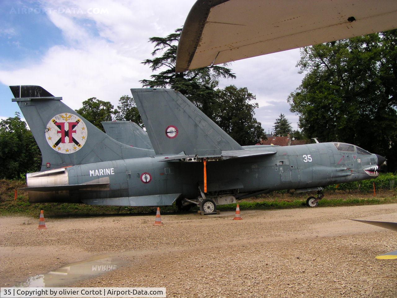 35, Vought F-8E(FN) Crusader C/N 1252, now in a so called museum...