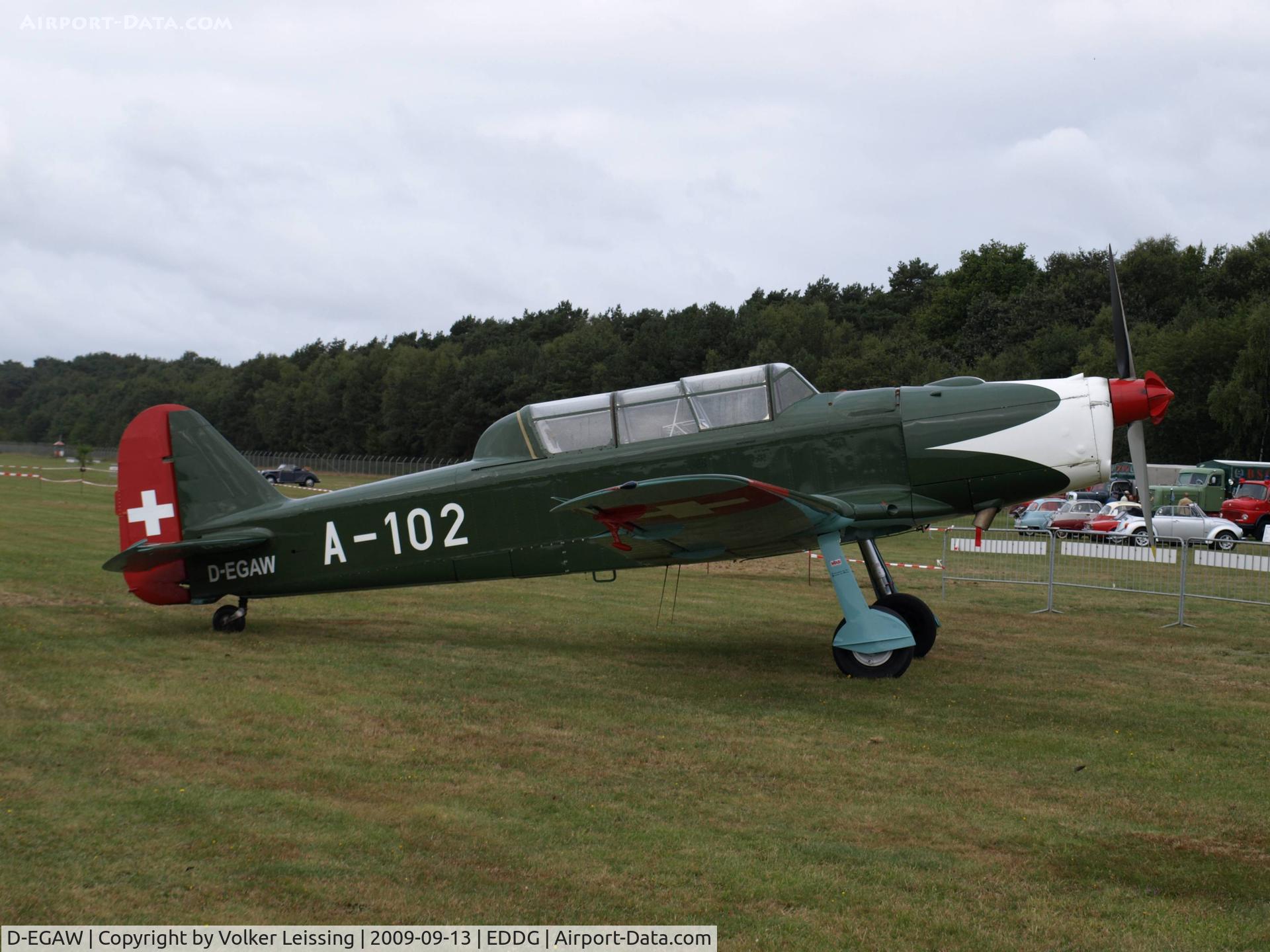 D-EGAW, 1948 Pilatus P2-06 C/N 49, parking