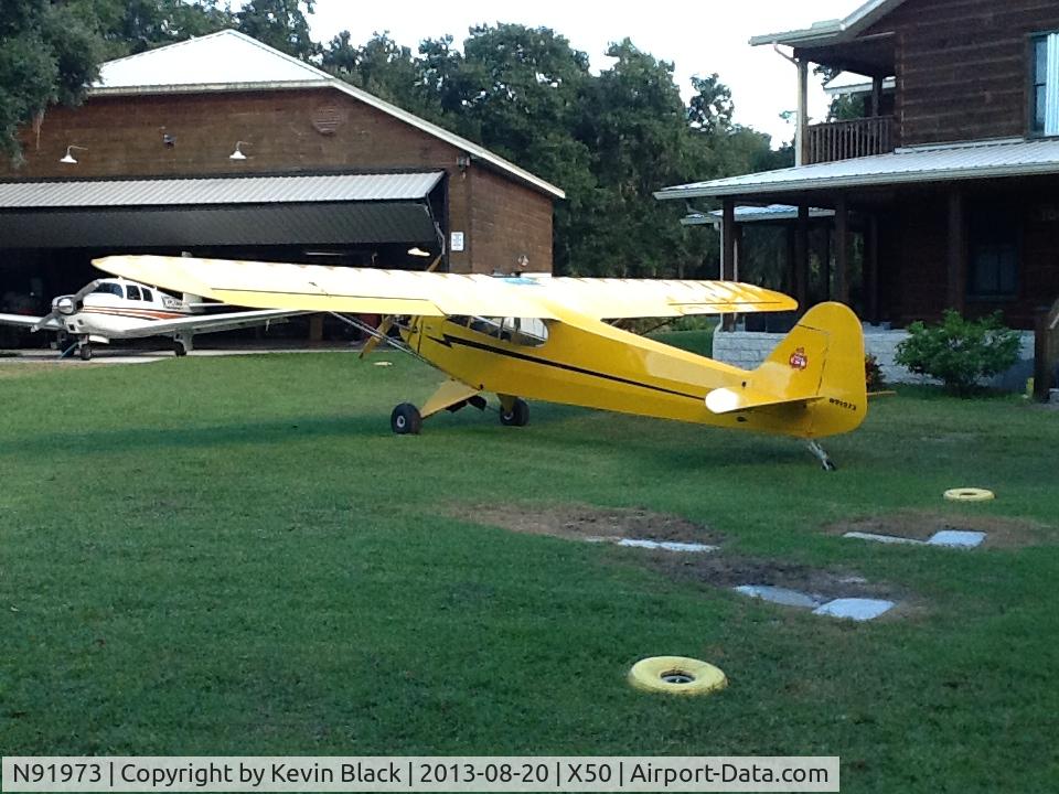 N91973, Piper J3C-65 Cub C/N 16404, Before flight