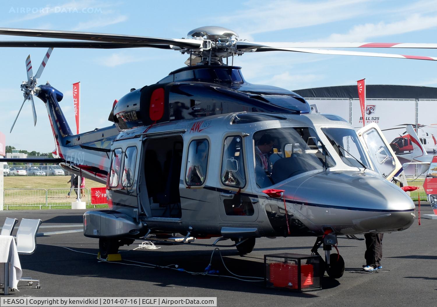 I-EASO, 2014 AgustaWestland AW189 C/N 49012, On display at FIA 2014, for delivery to Weststar Malaysia.