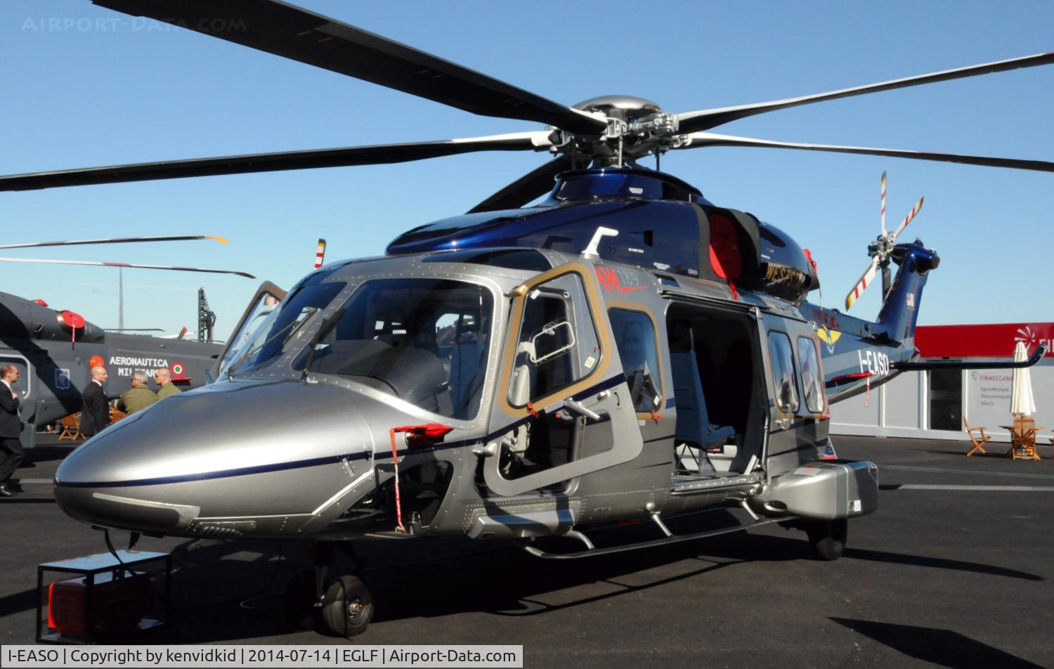 I-EASO, 2014 AgustaWestland AW189 C/N 49012, On display at FIA 2014, for delivery to Weststar Malaysia.