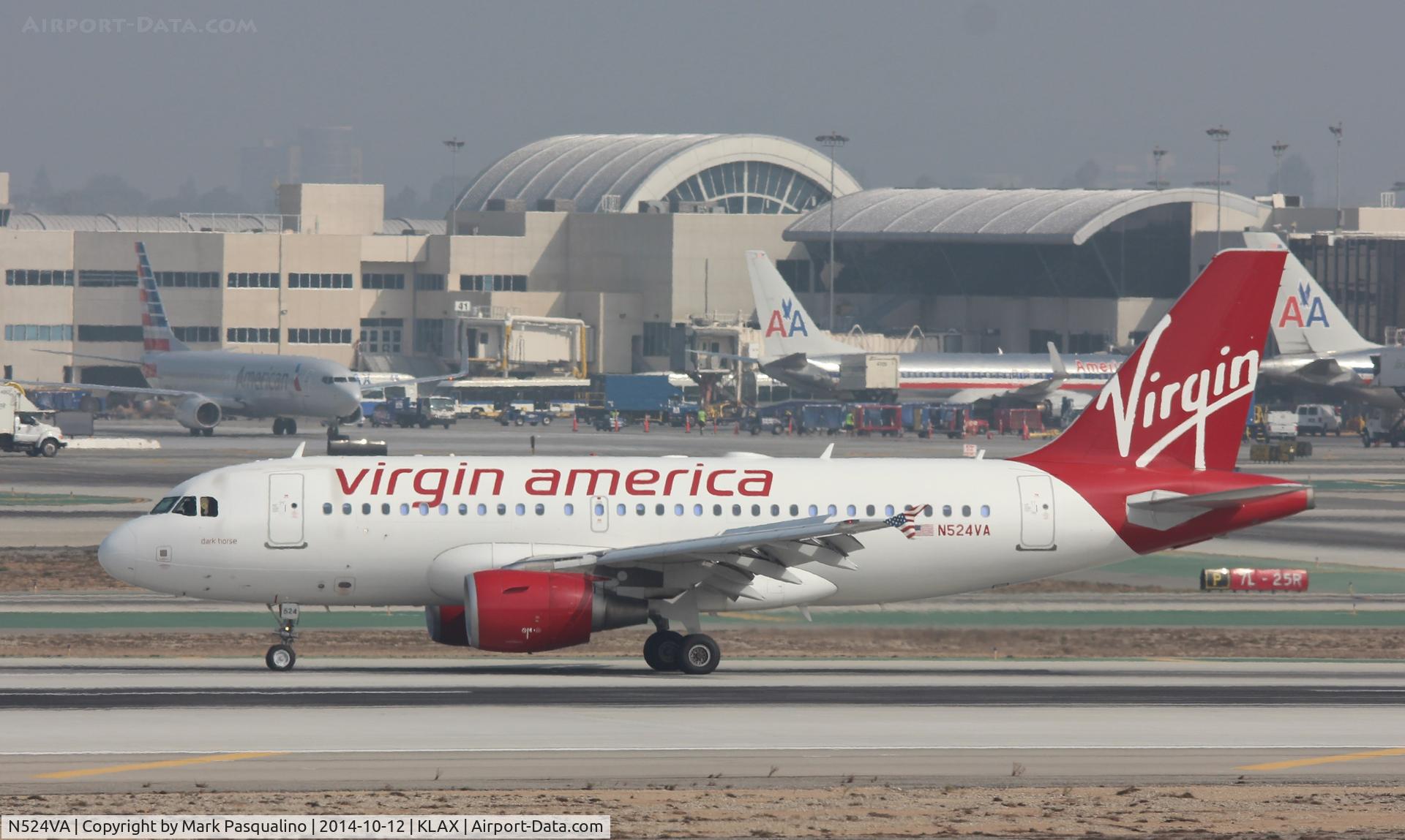 N524VA, 2007 Airbus A319-112 C/N 3204, Airbus A319
