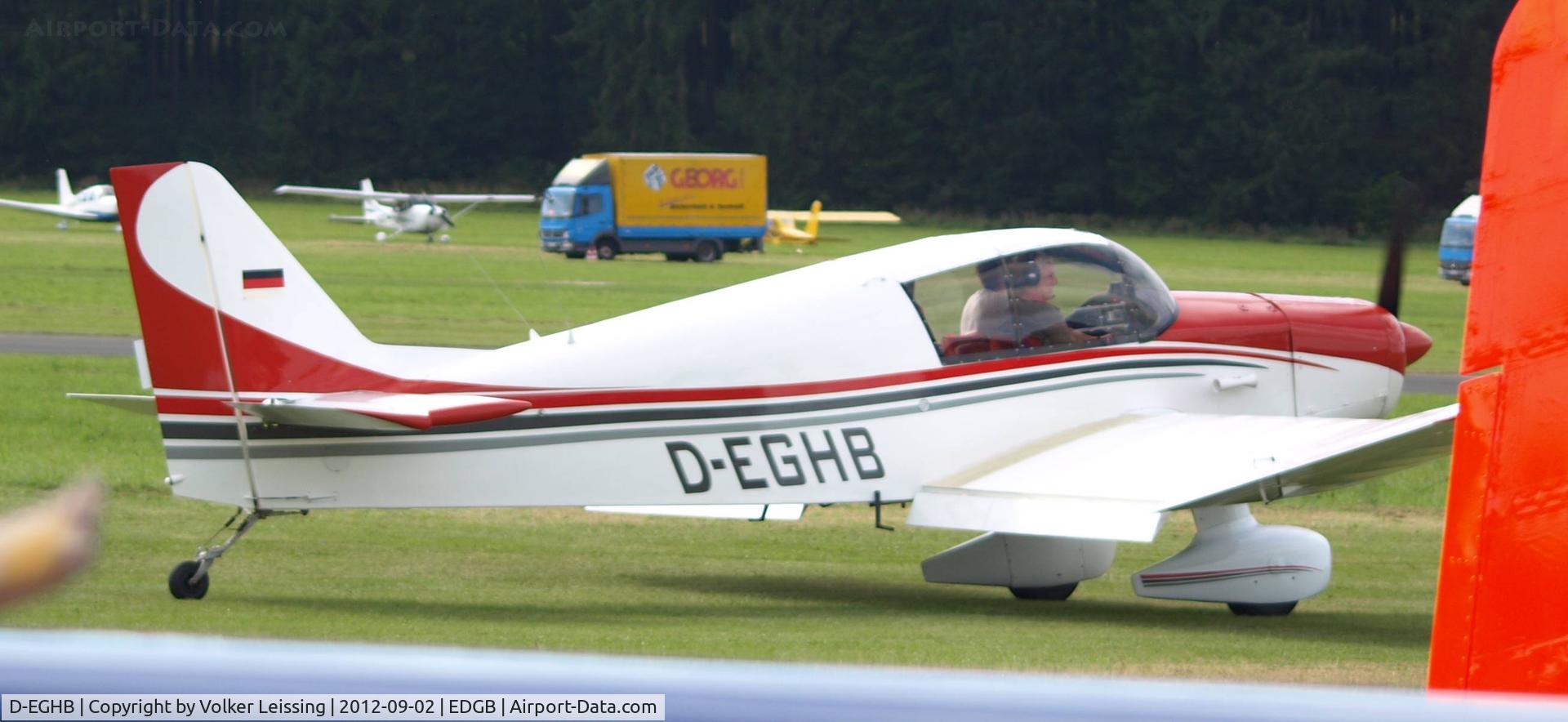 D-EGHB, 1975 Jodel D-140C Mousquetaire III C/N 11633, taxi to parking
