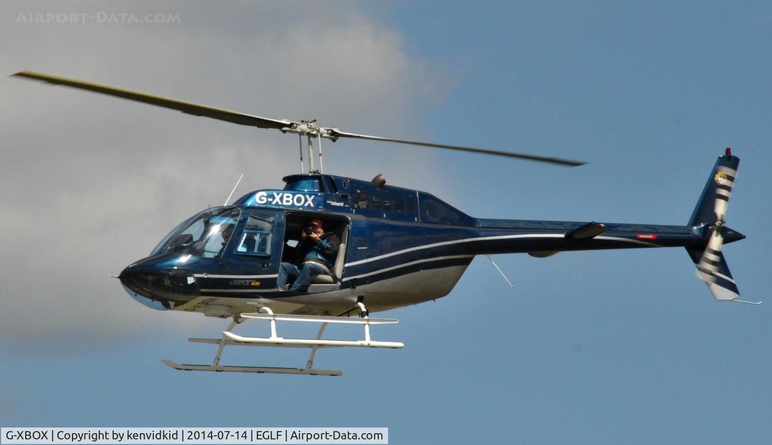 G-XBOX, 1981 Bell 206B JetRanger III C/N 3370, Press chopper.