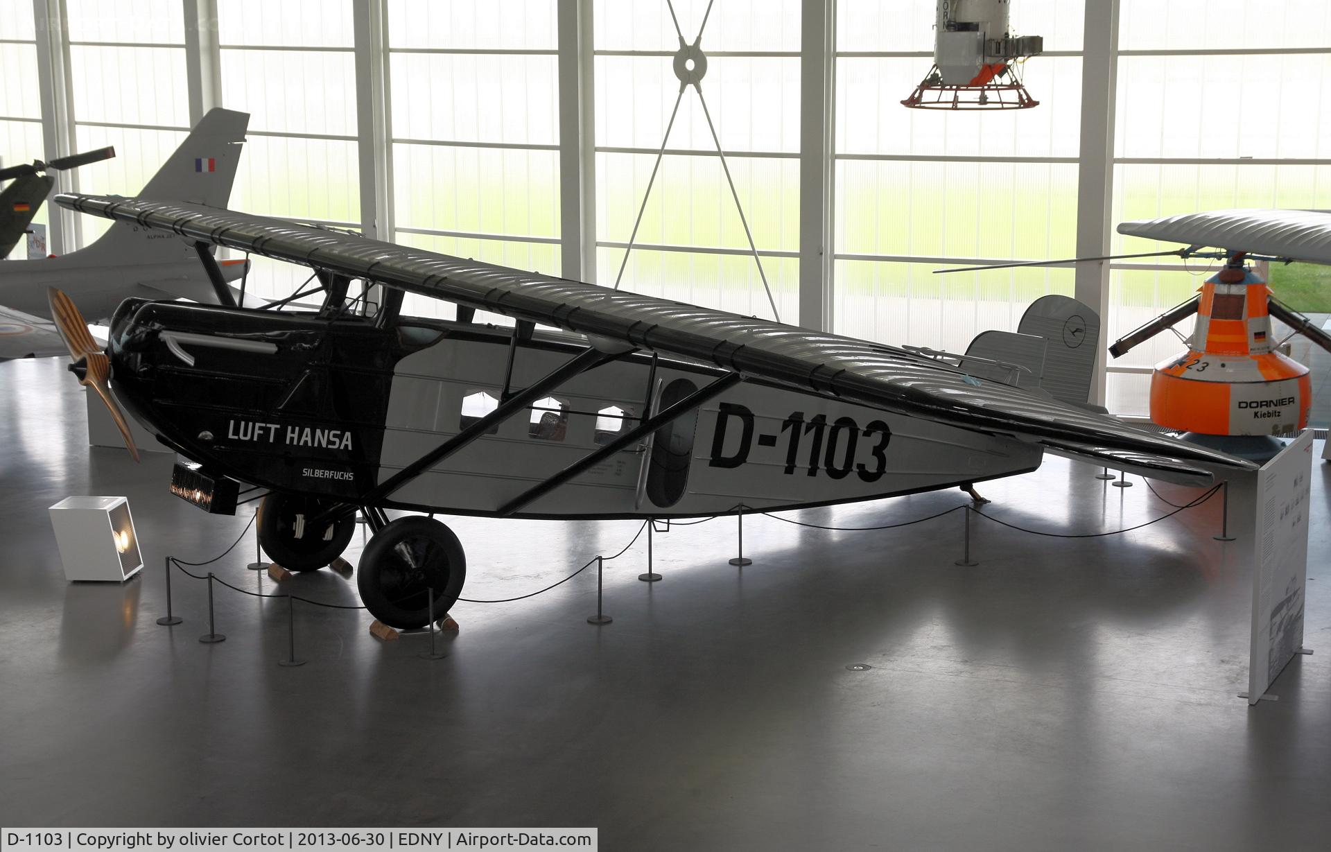 D-1103, Dornier Do B Merkur Replica C/N 88, dornier museum