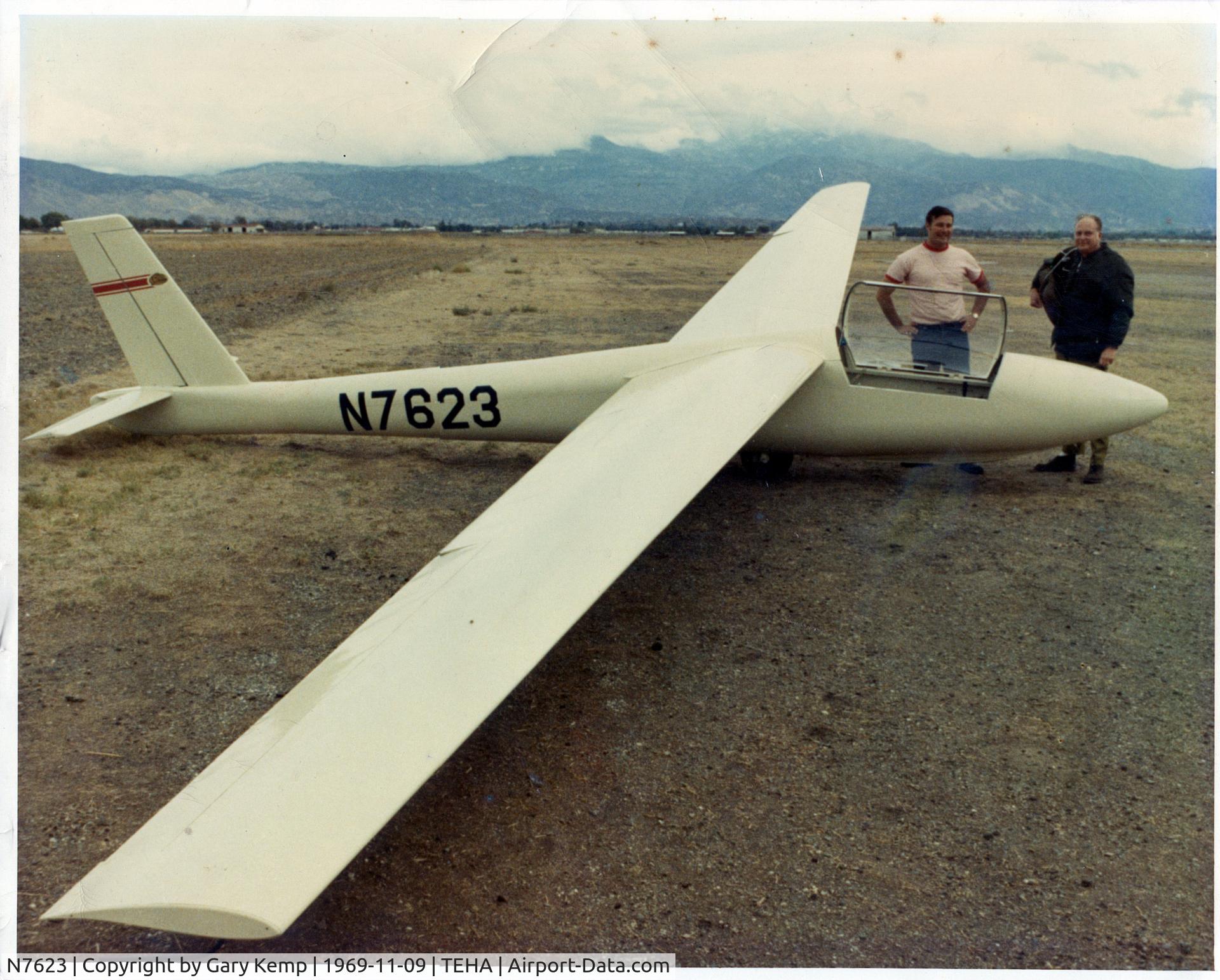 N7623, 1969 Schweizer SGS 1-34 C/N 3, Brand new owners in 1969, Gary Kemp and Rudy Schwenker