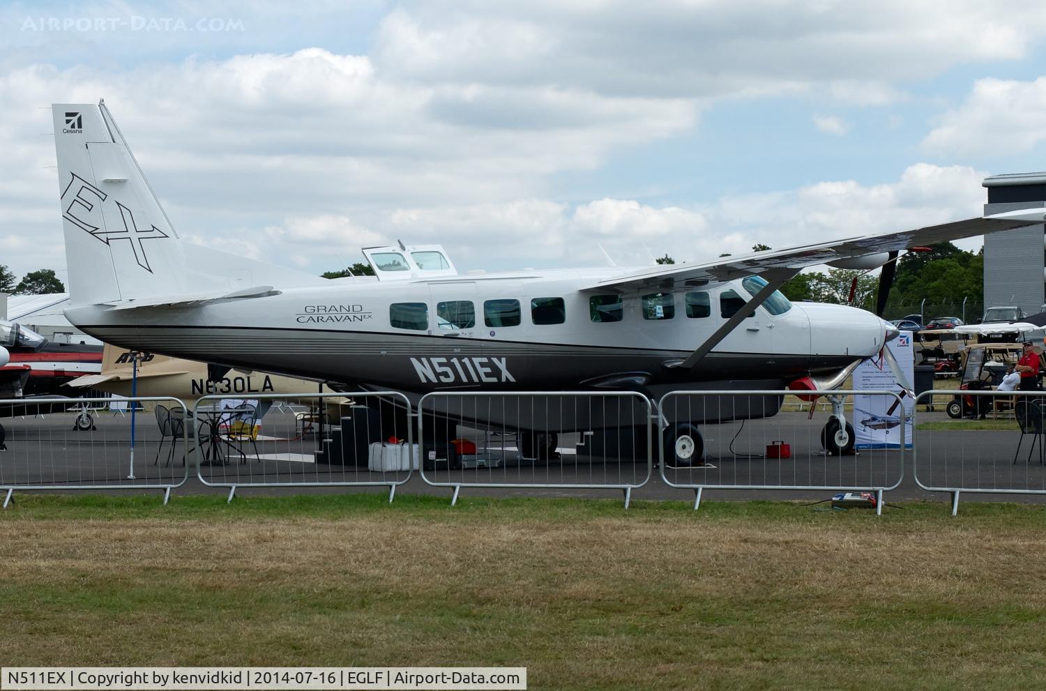 N511EX, 2013 Cessna 208B Grand Caravan C/N 208B5011, On static display at FIA 2014.