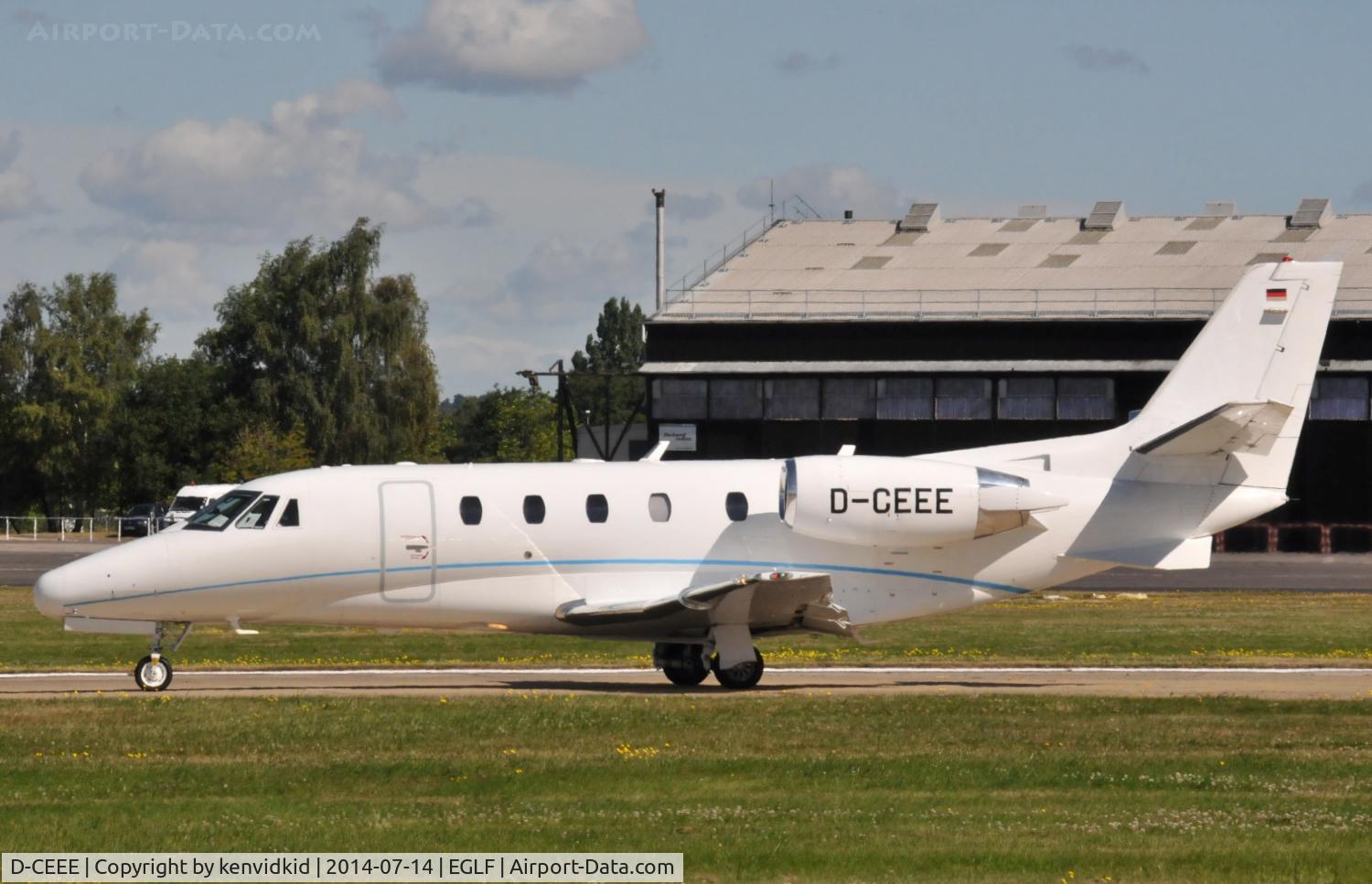 D-CEEE, 2006 Cessna 560XLS Citation Excel C/N 560-5630, Executive departure.