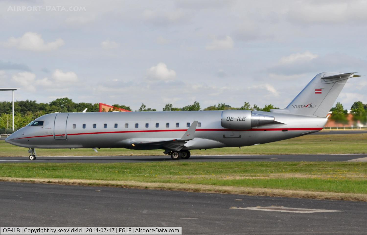 OE-ILB, 2010 Bombardier Challenger 850 (CL-600-2B19) C/N 8107, Vistajet departure.