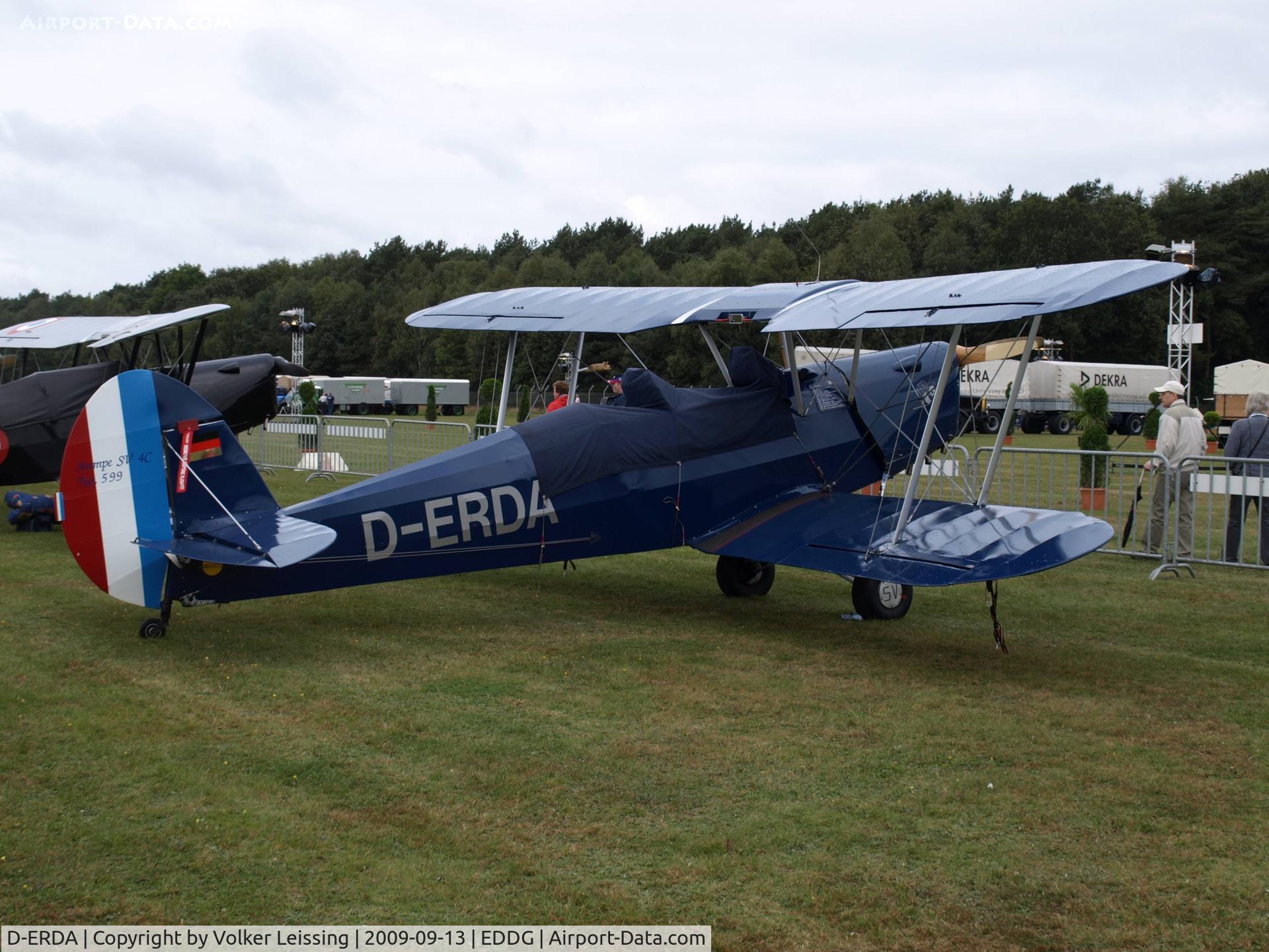 D-ERDA, 1947 Stampe-Vertongen SV-4C C/N 599, parking